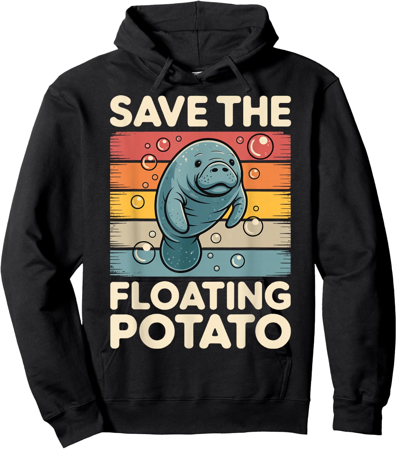 Save The Floating Potato Hoodie - Hoodie | Black
