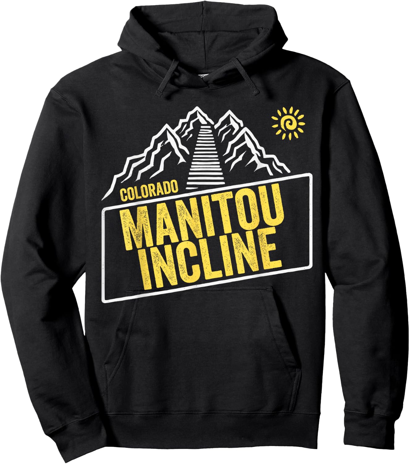 Manitou Incline Colorado, Manitou Springs, Manitou Incline Hoodie - Hoodie | Black