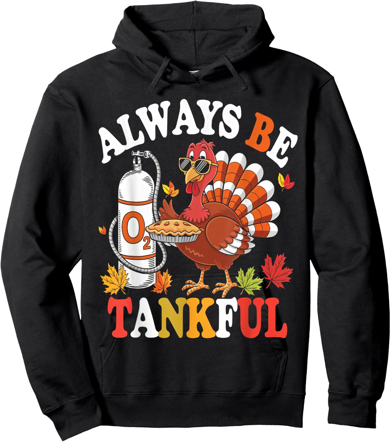 NJVI41 Thanksgiving Respiratory Therapist Thanksgiving Nurse Autumn Fall Turkey - Black, Small, , Short Sleeve, , Modern Mandarin Collar Sleeveless, Fall Anatomy Leaf Theme Shirt Hoodie - Hoodie | Black