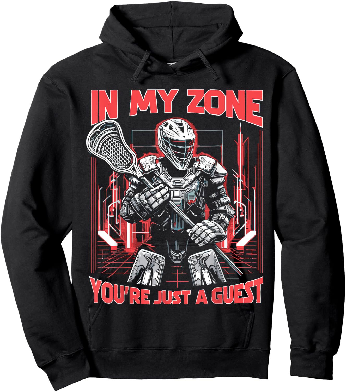 Lacrosse Player Lacrosse Goalie Lax Goalie Christmas Hoodie - Hoodie | Black