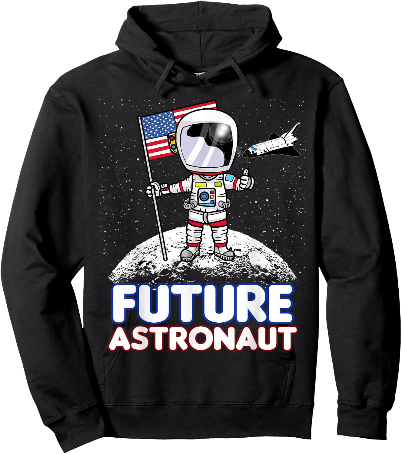 Space Gift Boys Girls Future Astronaut Hoodie - Hoodie | Black