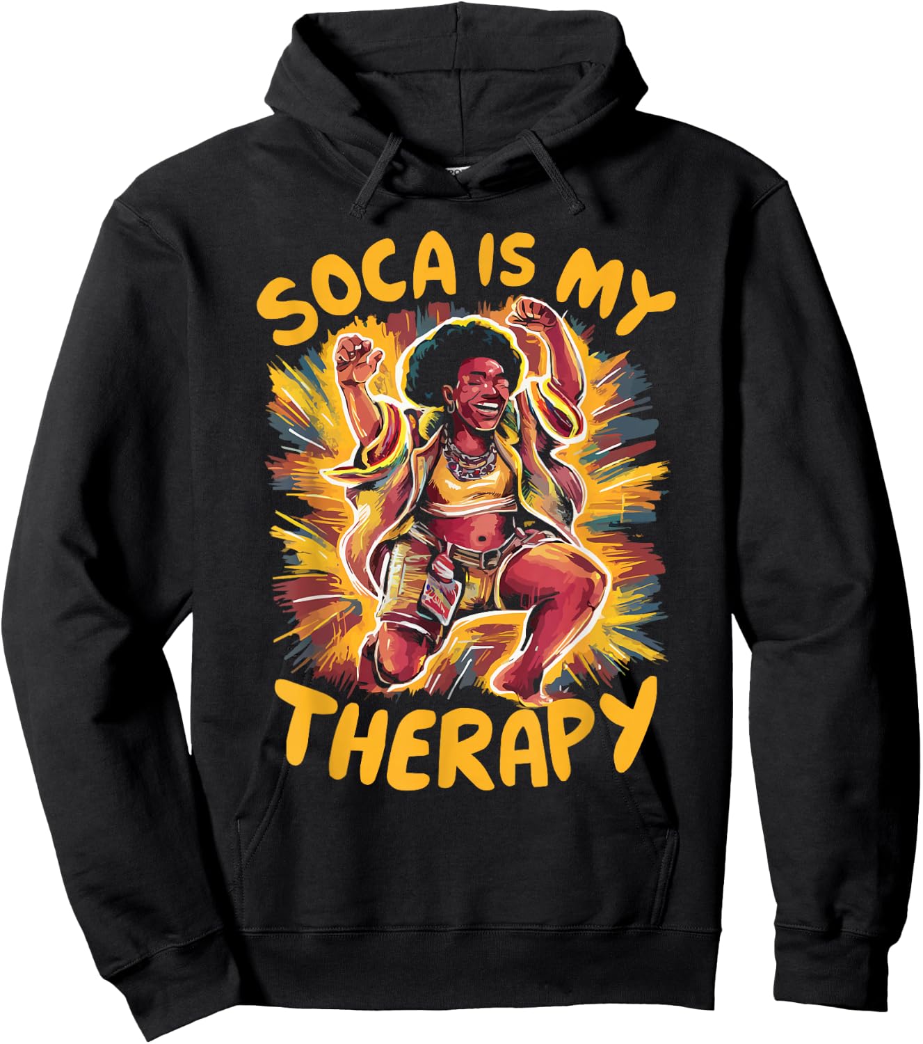 Soca Dancing Trinidad And Tobago Dancer Soca Music Hoodie - Hoodie | Black