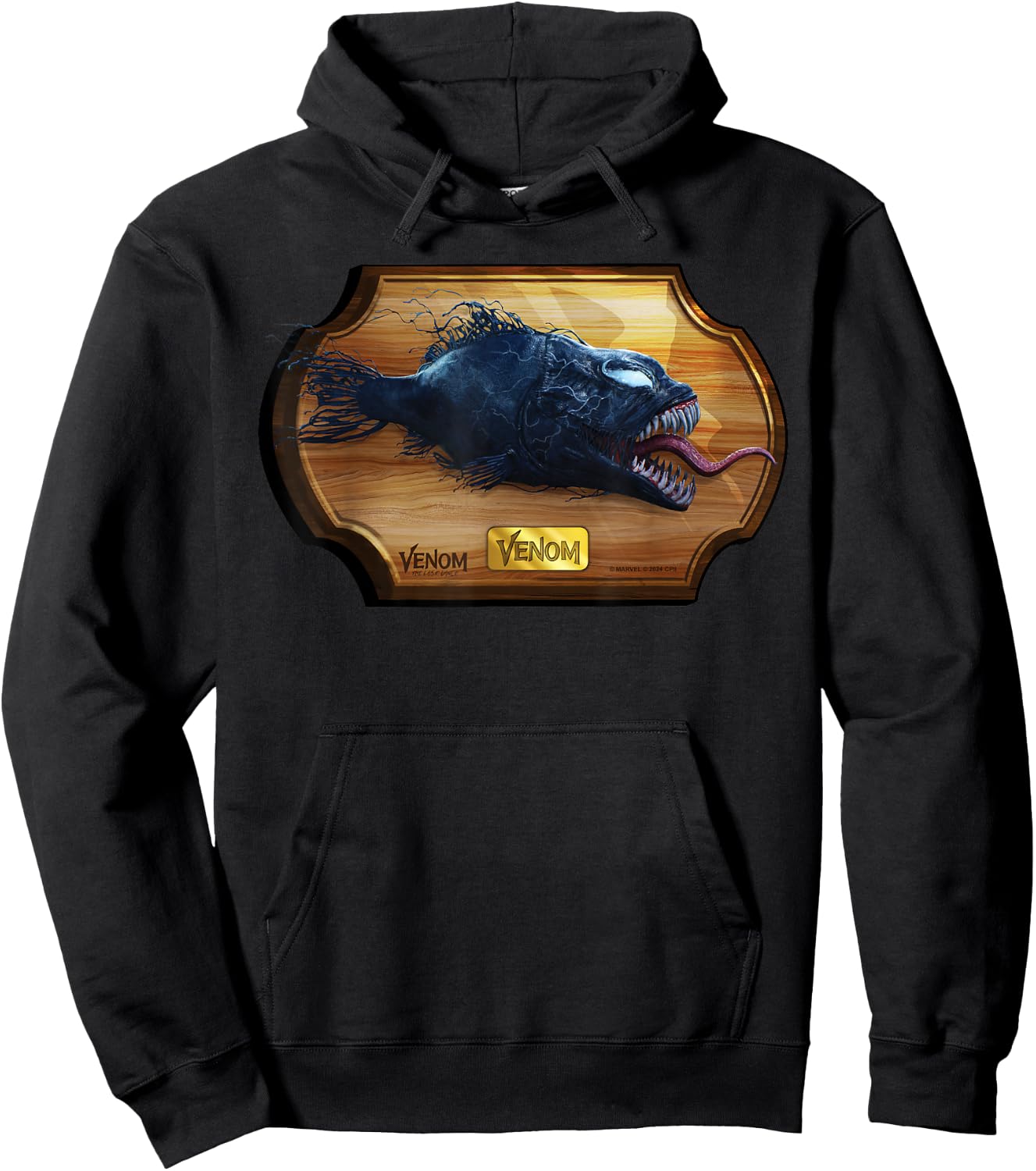 Marvel Venom: The Last Dance Mounted Wall Plaque Venom Fish Hoodie - Hoodie | Black