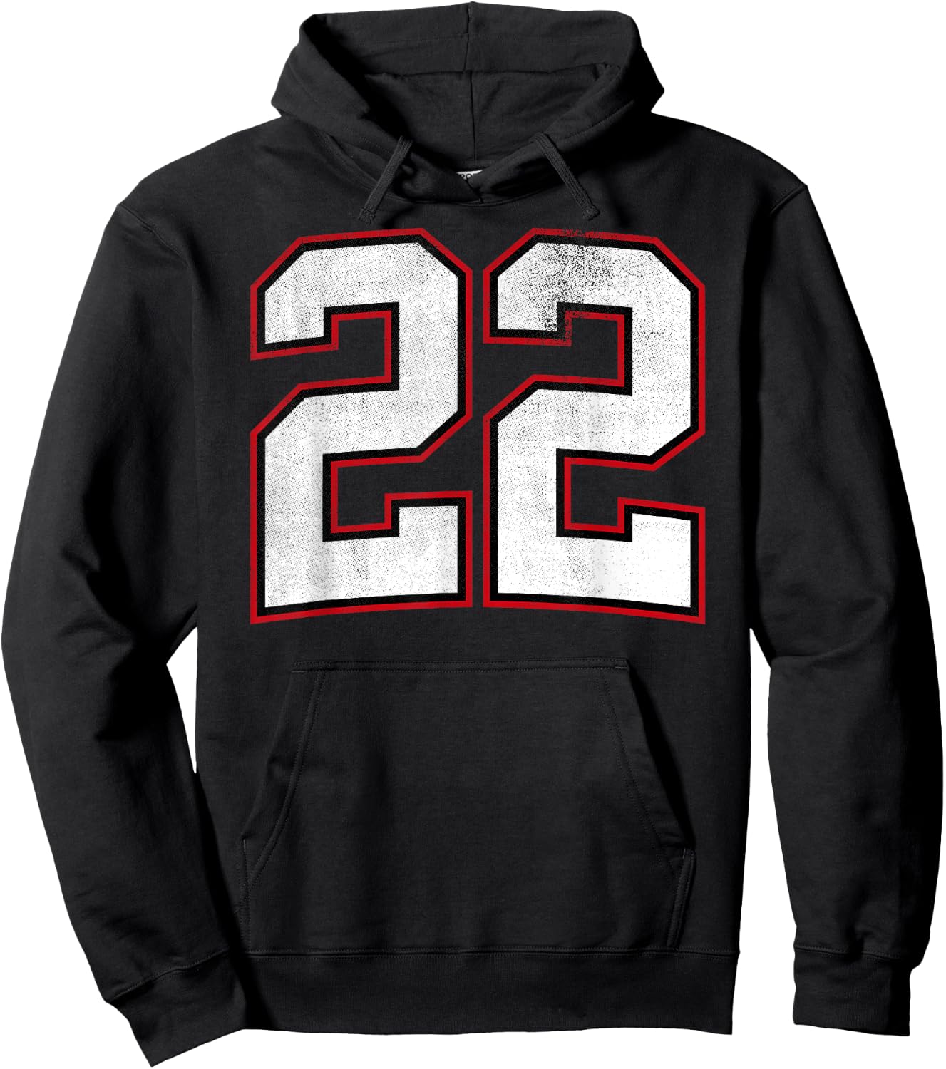 Number Twenty Two 22 Hoodie - Hoodie | Black