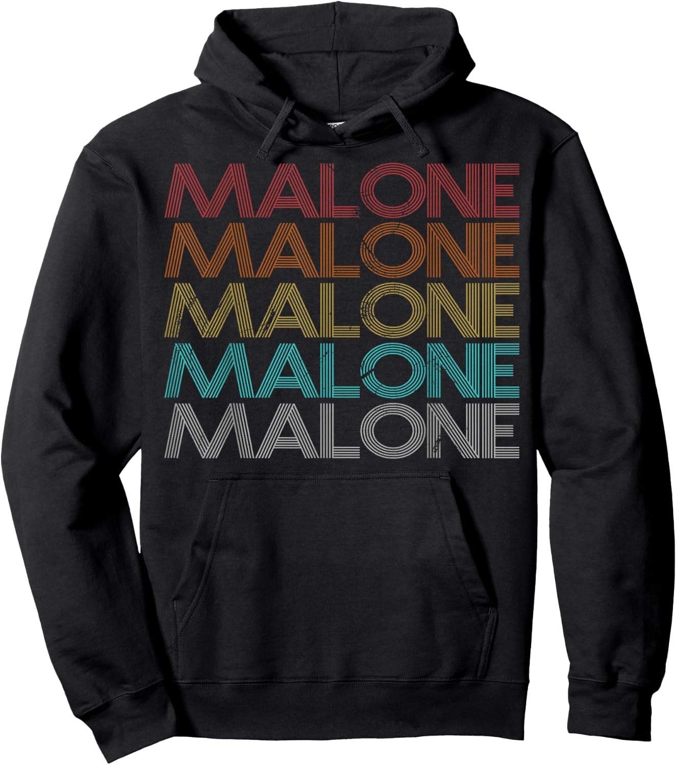 Retro Vintage Malone Hoodie - Hoodie | Black