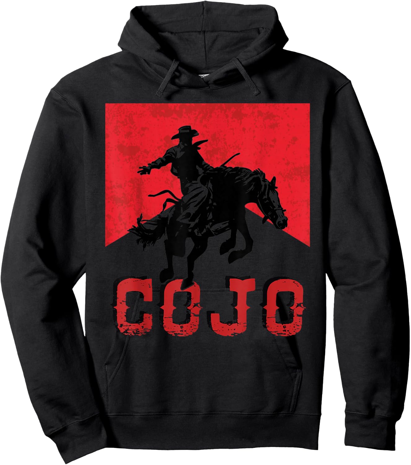 Retro Cojo Johnson Bull Skull Music Country 70s Cowboy Boots Hoodie - Hoodie | Black