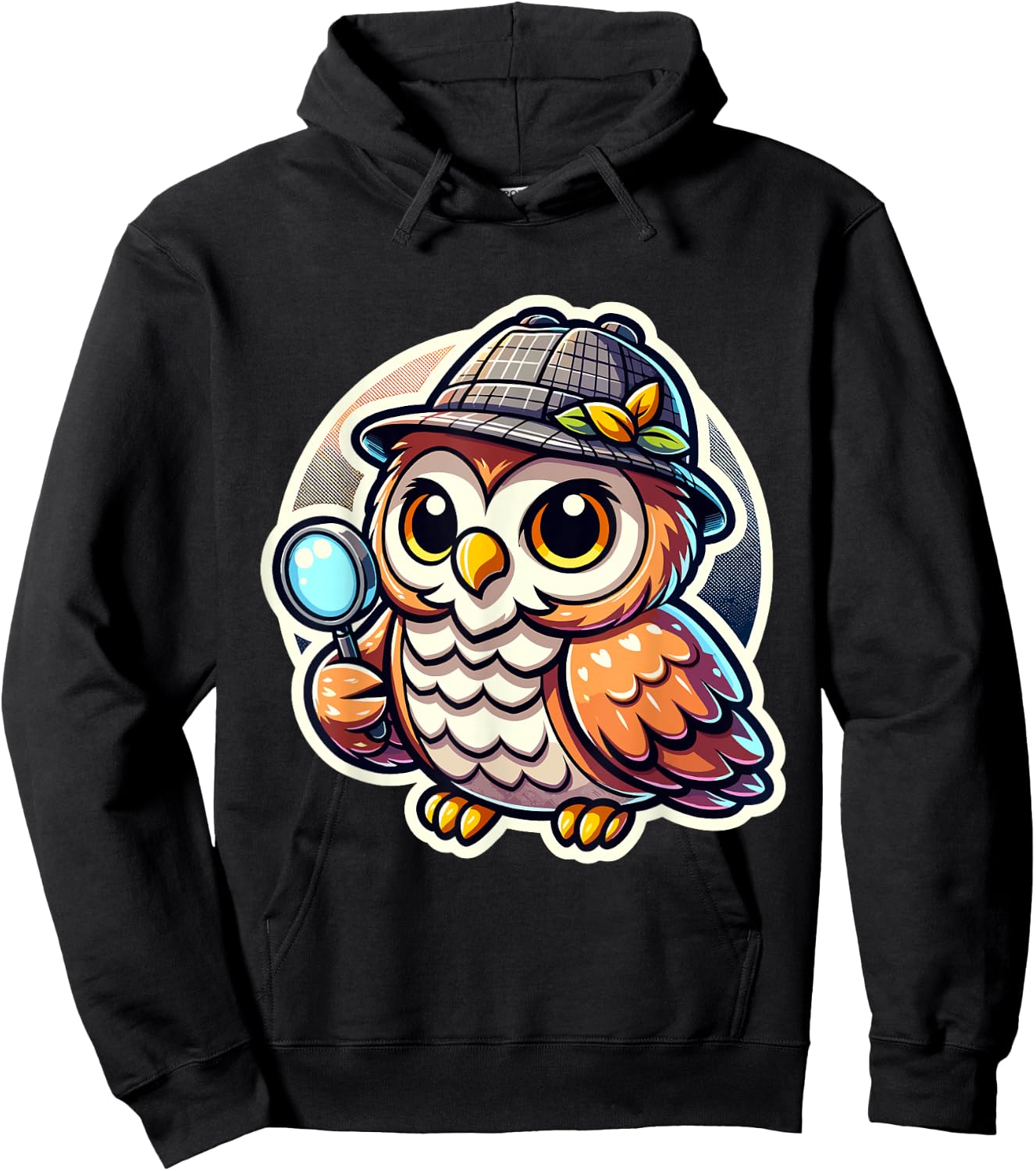 Bird Owl Detective - Detective Wisdom - Detective Bird Hoodie - Hoodie | Black