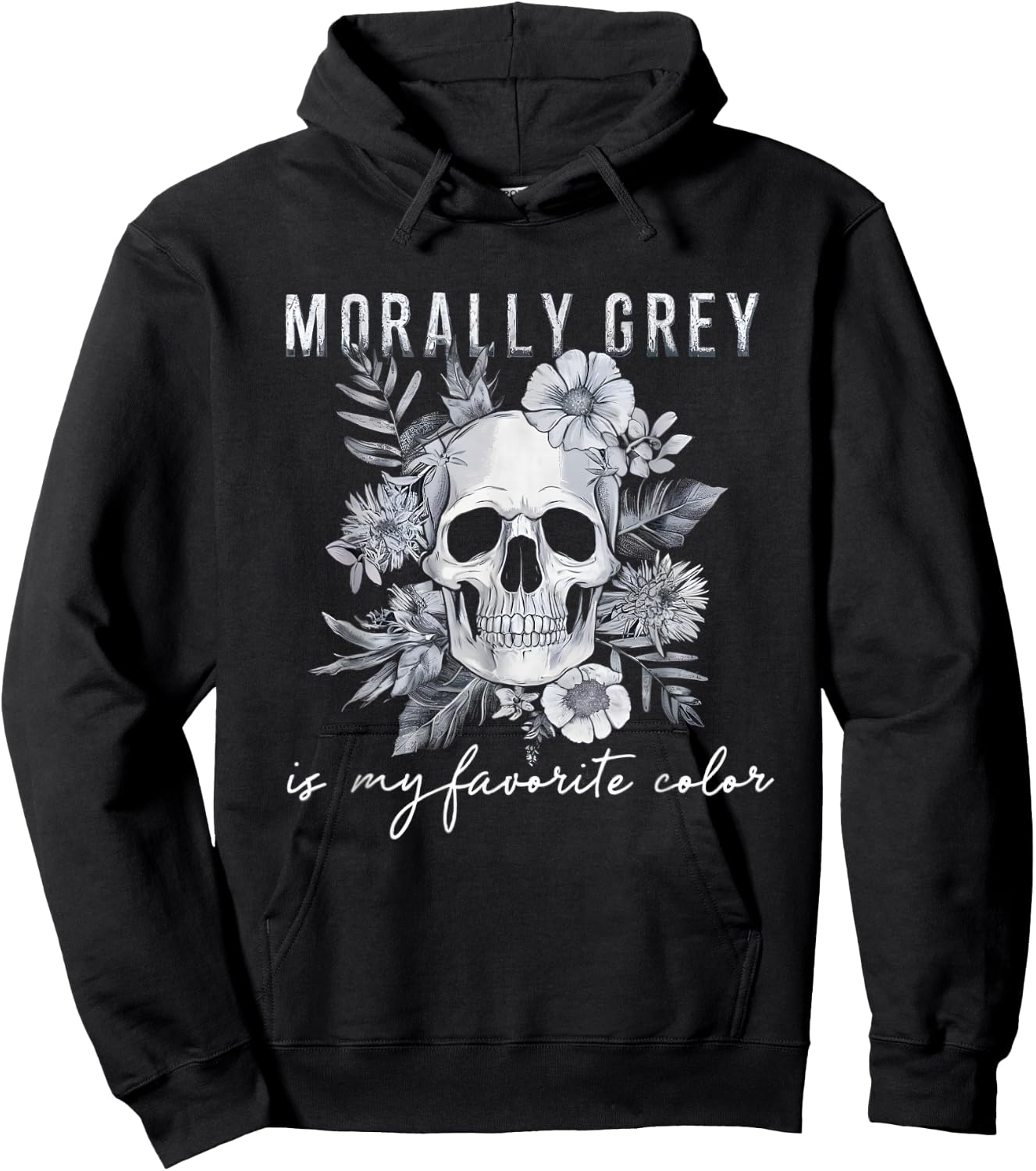 Morally Grey is My Favorite Color Morally Grey Book Club Hoodie - Hoodie | Black