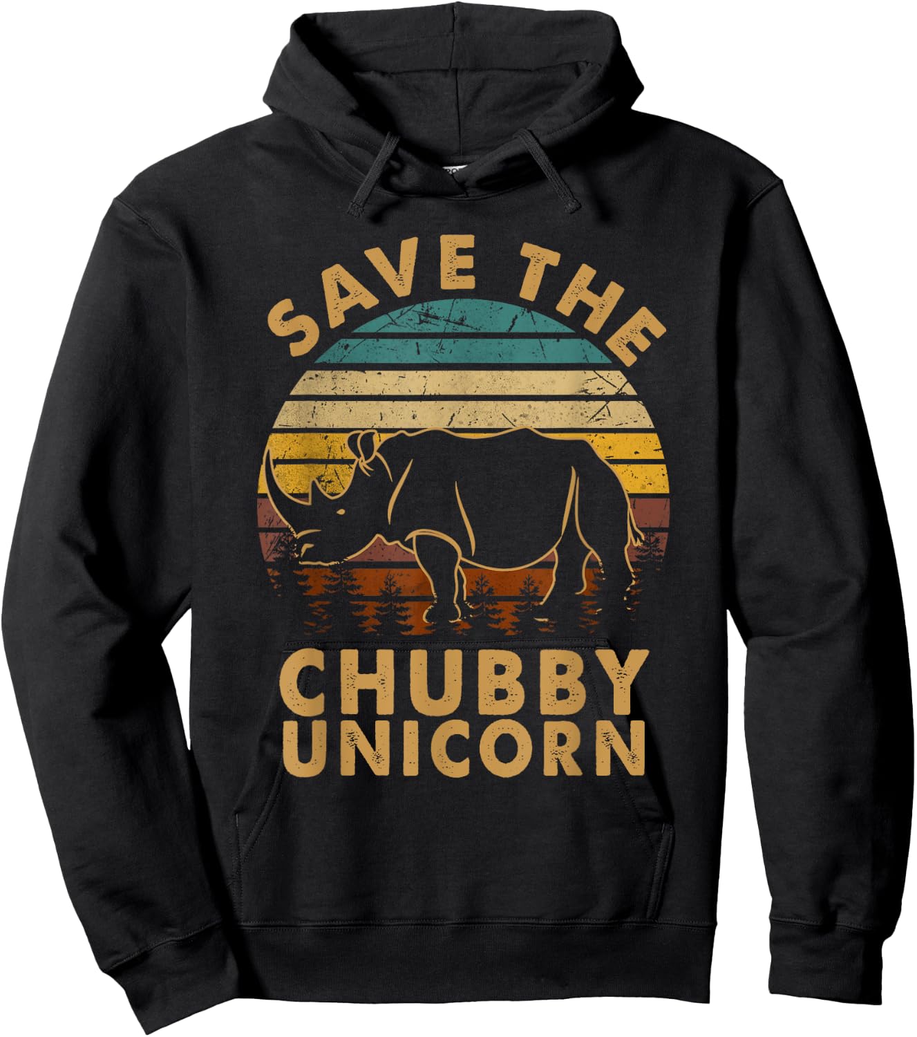 Classic Arts Save The Chubby Unicorn Lovely Animals Outfits Hoodie - Hoodie | Black