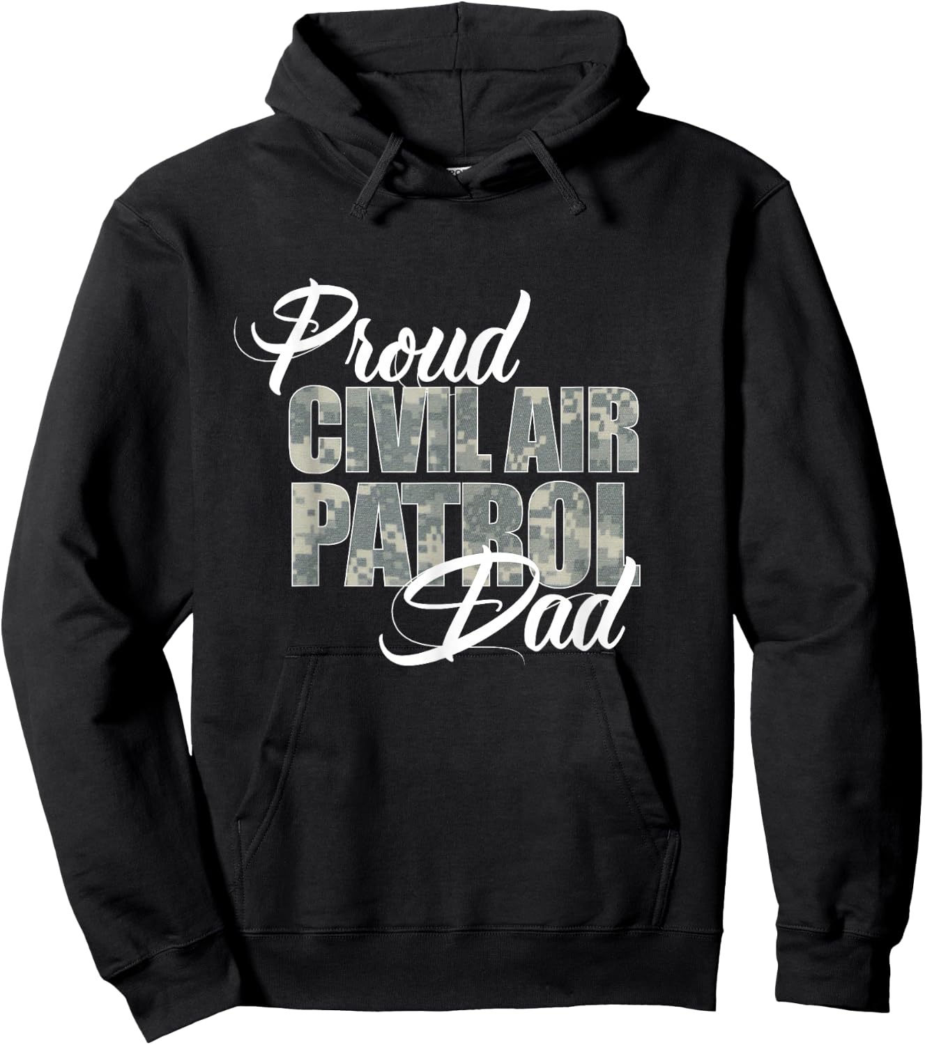 Proud Civil Air Patrol Dad Hoodie - Hoodie | Black