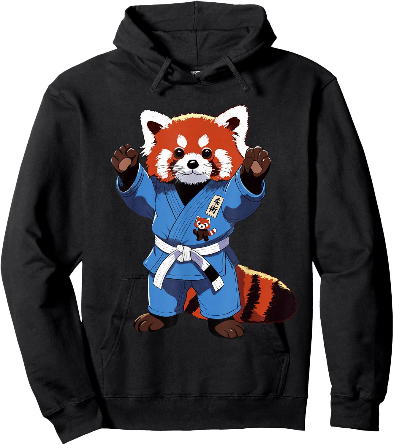 BJJ Jiu Jitsu - The Cute red panda is ready for battle Hoodie - Hoodie | Black