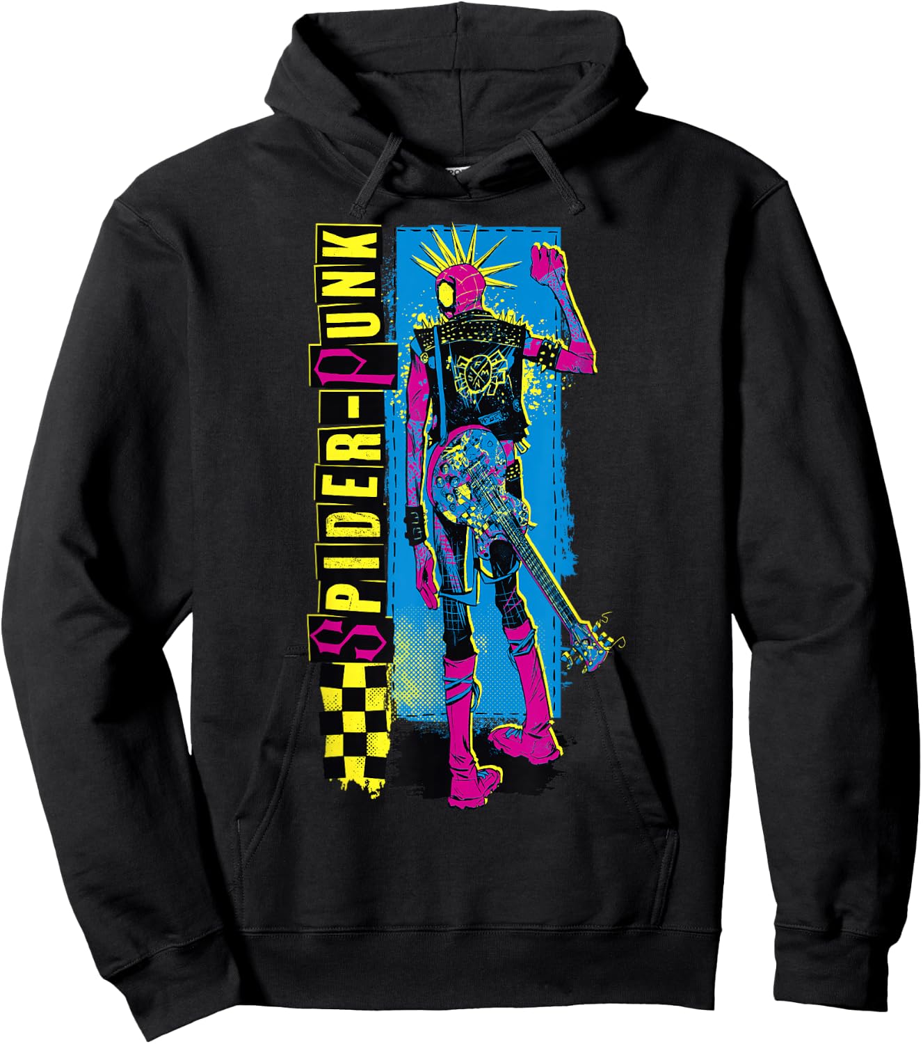 Marvel Spider-Man Across The Spider-Verse Part 1 Spider-Punk Hoodie - Hoodie | Black
