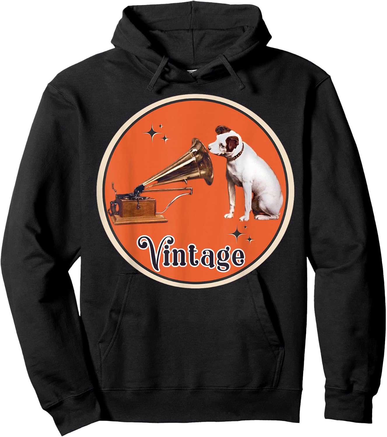 His Master's Voice RCA Victor Nipper Dog Hoodie - Hoodie | Black