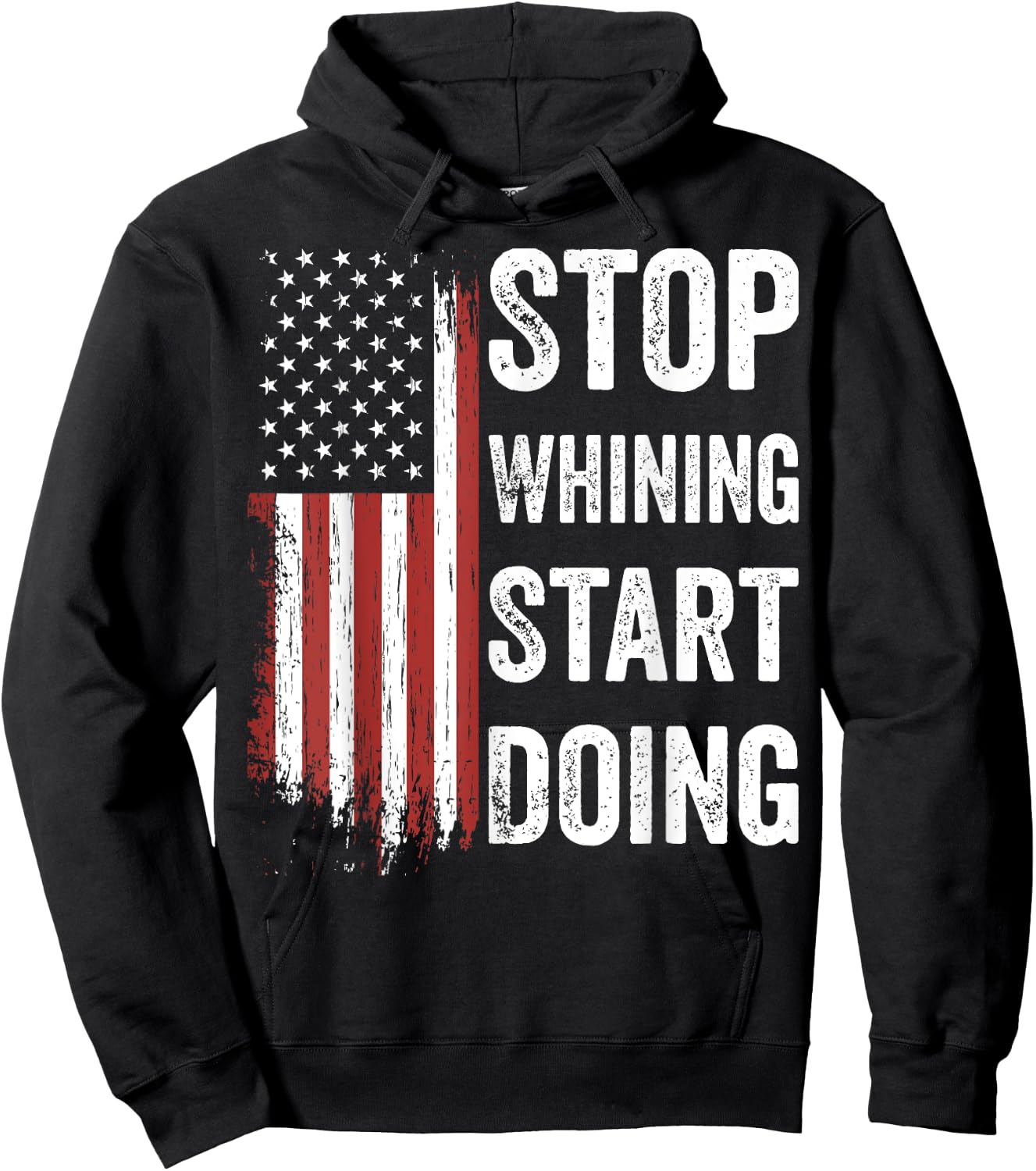 Stop Whining Start Doing Motivational Workout Motivation Men Hoodie - Hoodie | Black