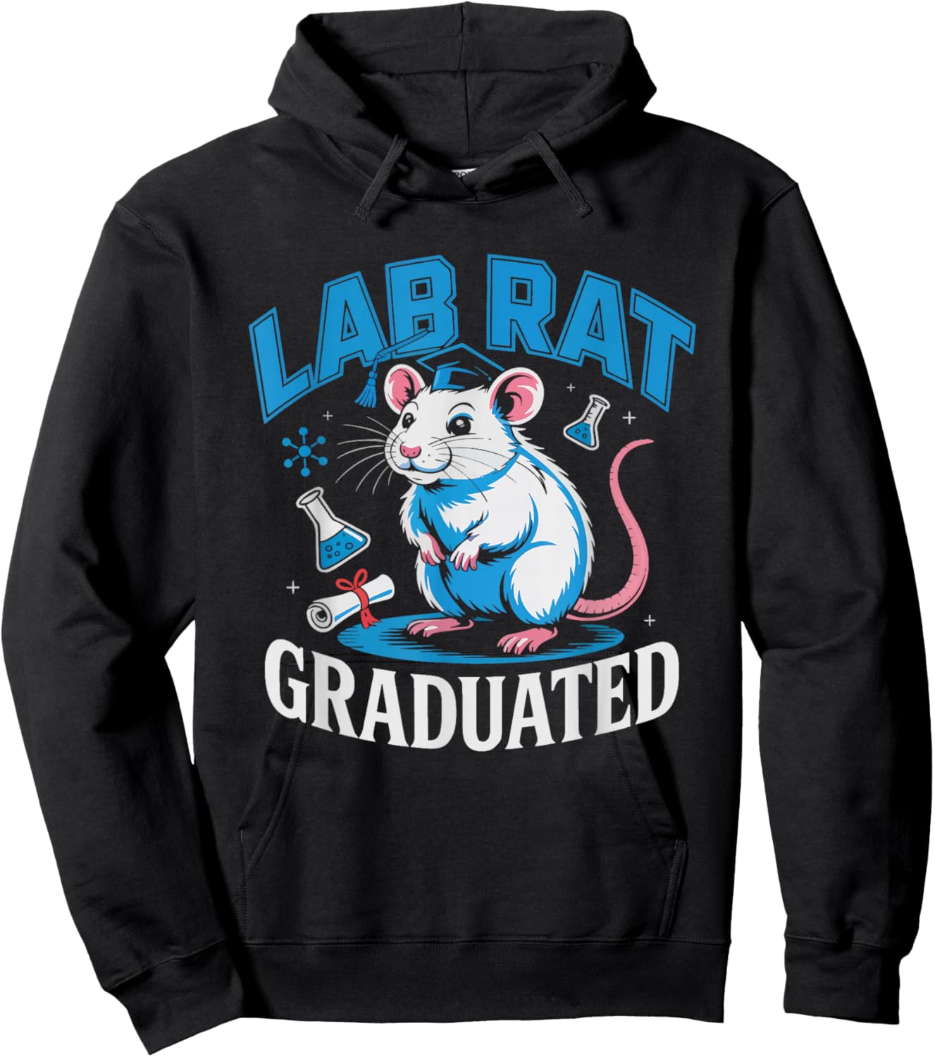 PHD Graduate Scientist Lab Flask Beaker Doctoral Academic Hoodie - Hoodie | Black