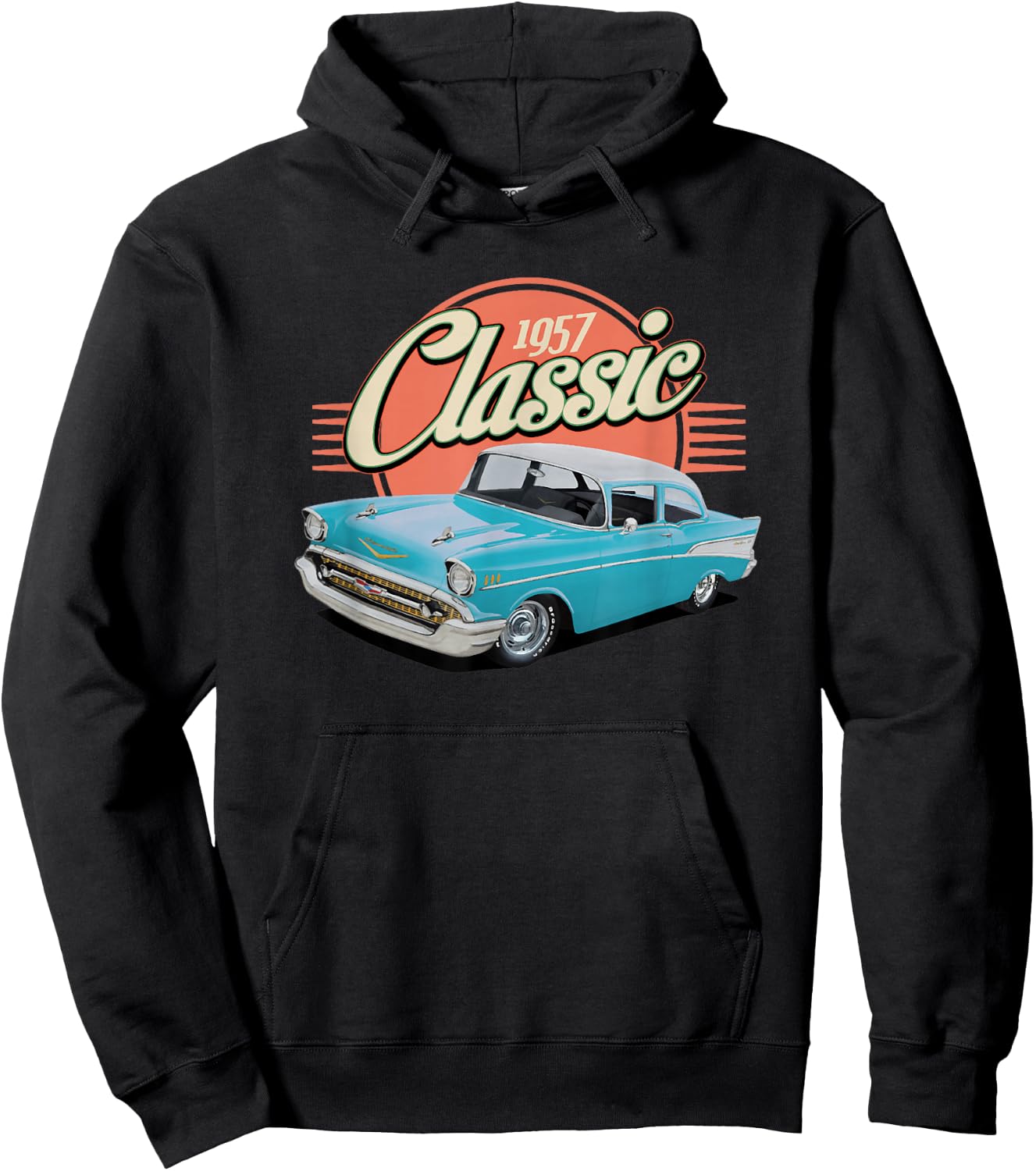 1957 57 Chevys Truck Hoodie - Hoodie | Black