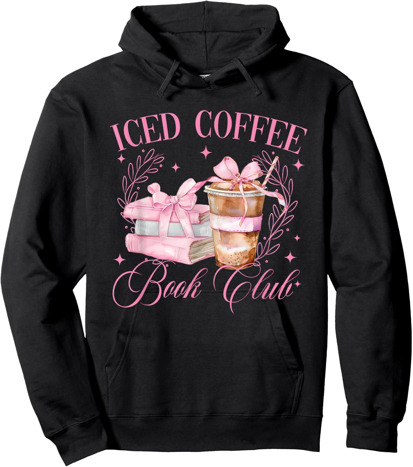 Iced Coffee Book Club Hoodie - Hoodie | Black