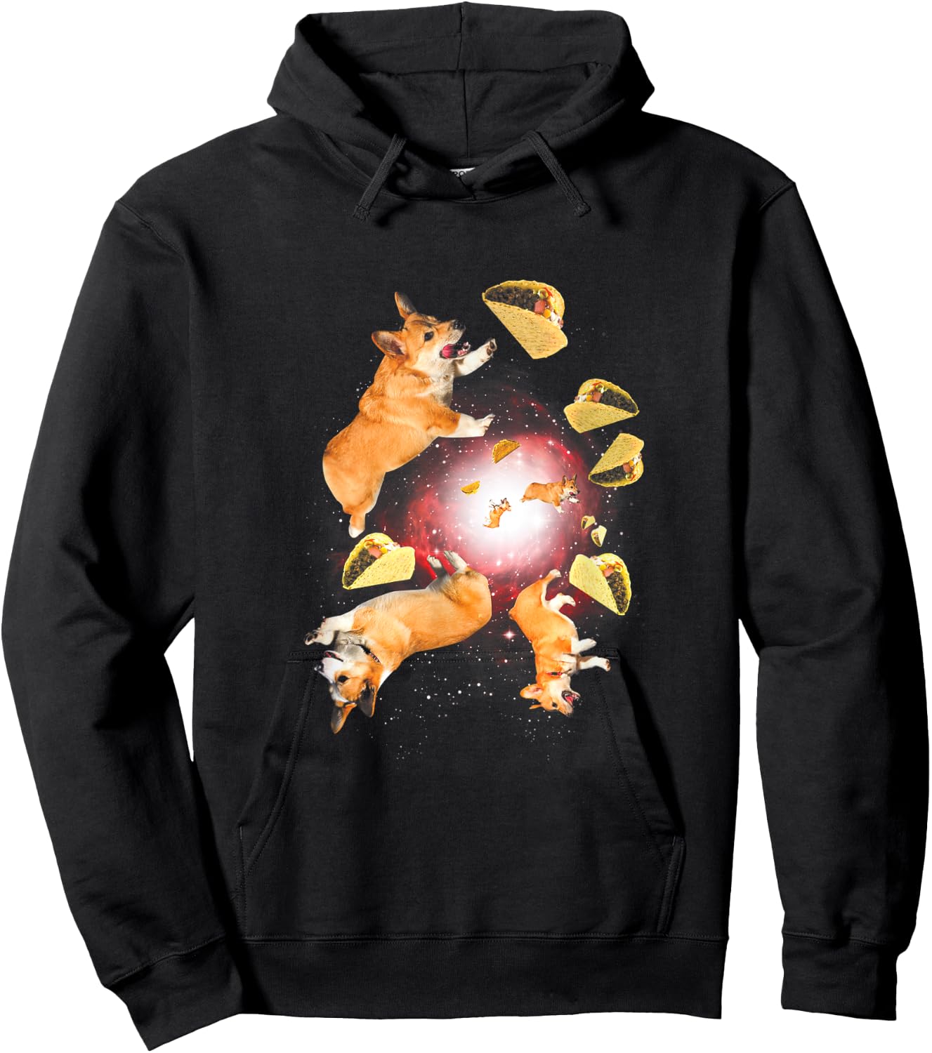 Walnut & 39th Corgi Tacos Hoodie - Hoodie | Black