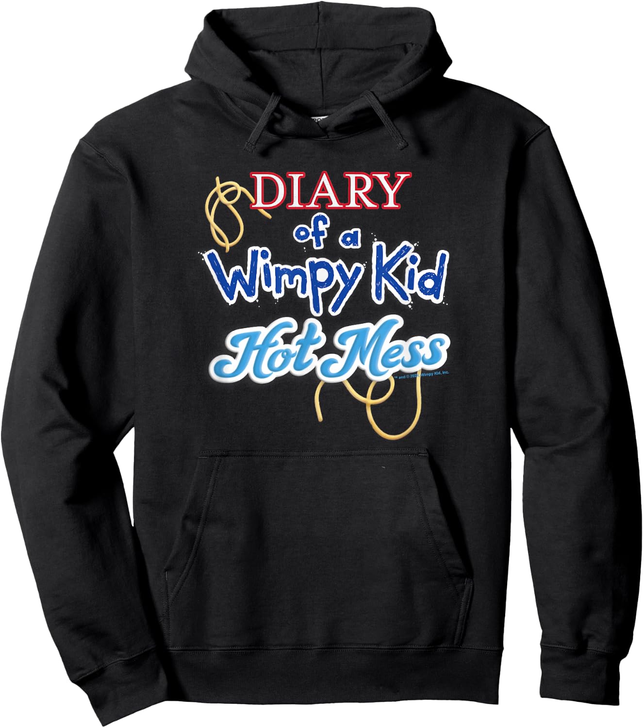 Diary of a Wimpy Kid Hot Mess Logo Hoodie - Hoodie | Black