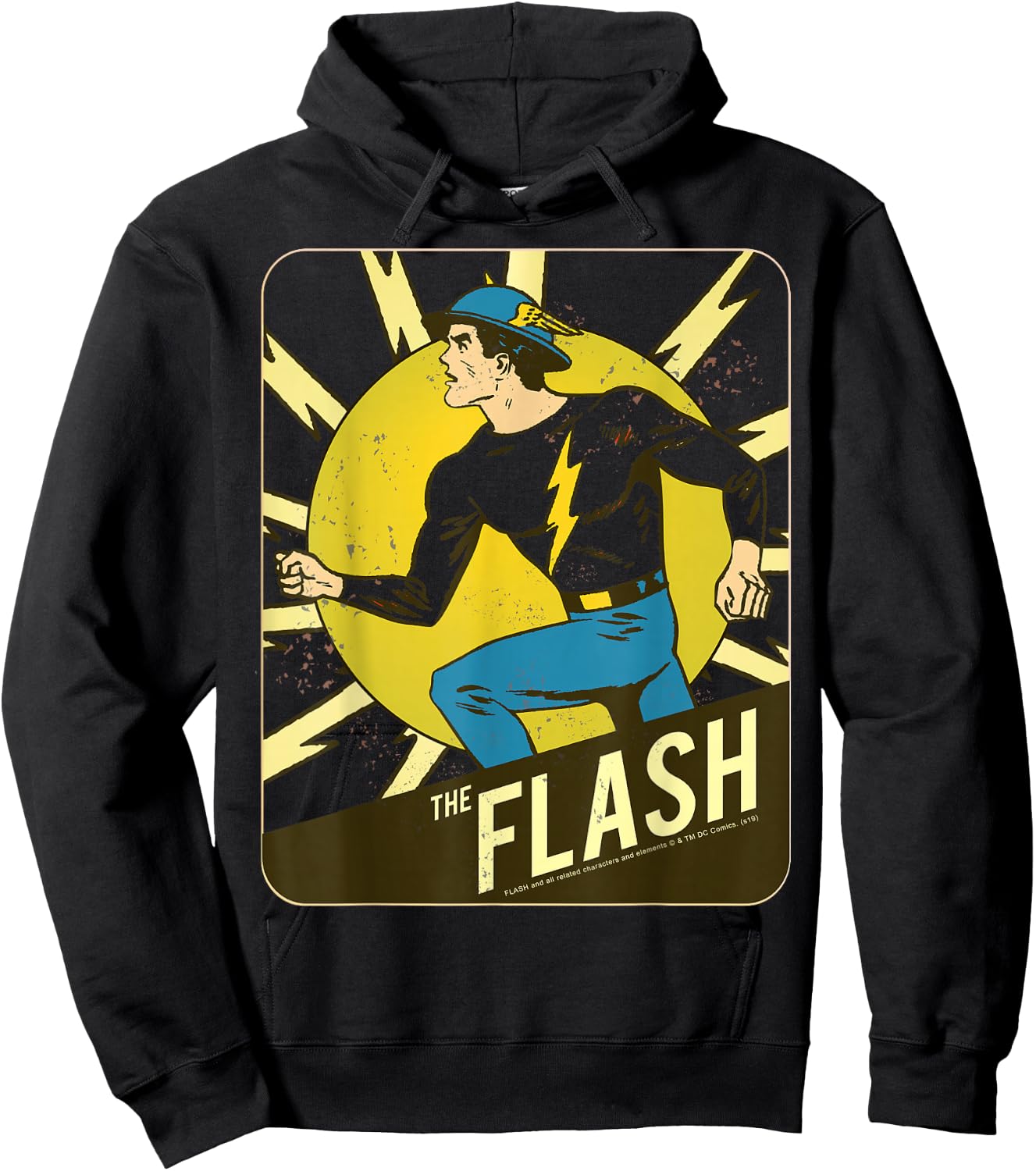 DC Comics The Flash Card Vintage Poster Hoodie - Hoodie | Black