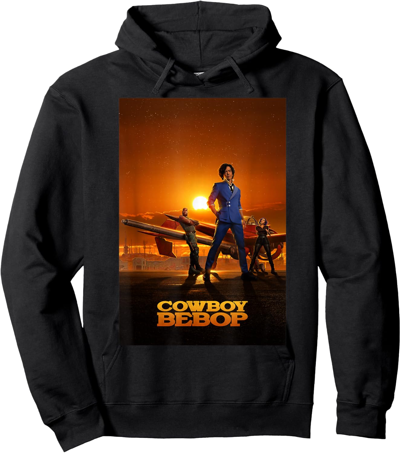 Cowboy Bebop Sunset Group Poster Hoodie - Hoodie | Black