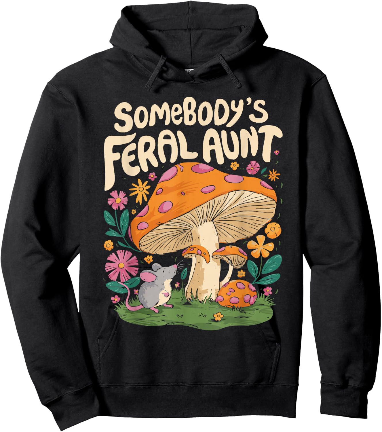 Somebody's Feral Aunt Hoodie - Hoodie | Black
