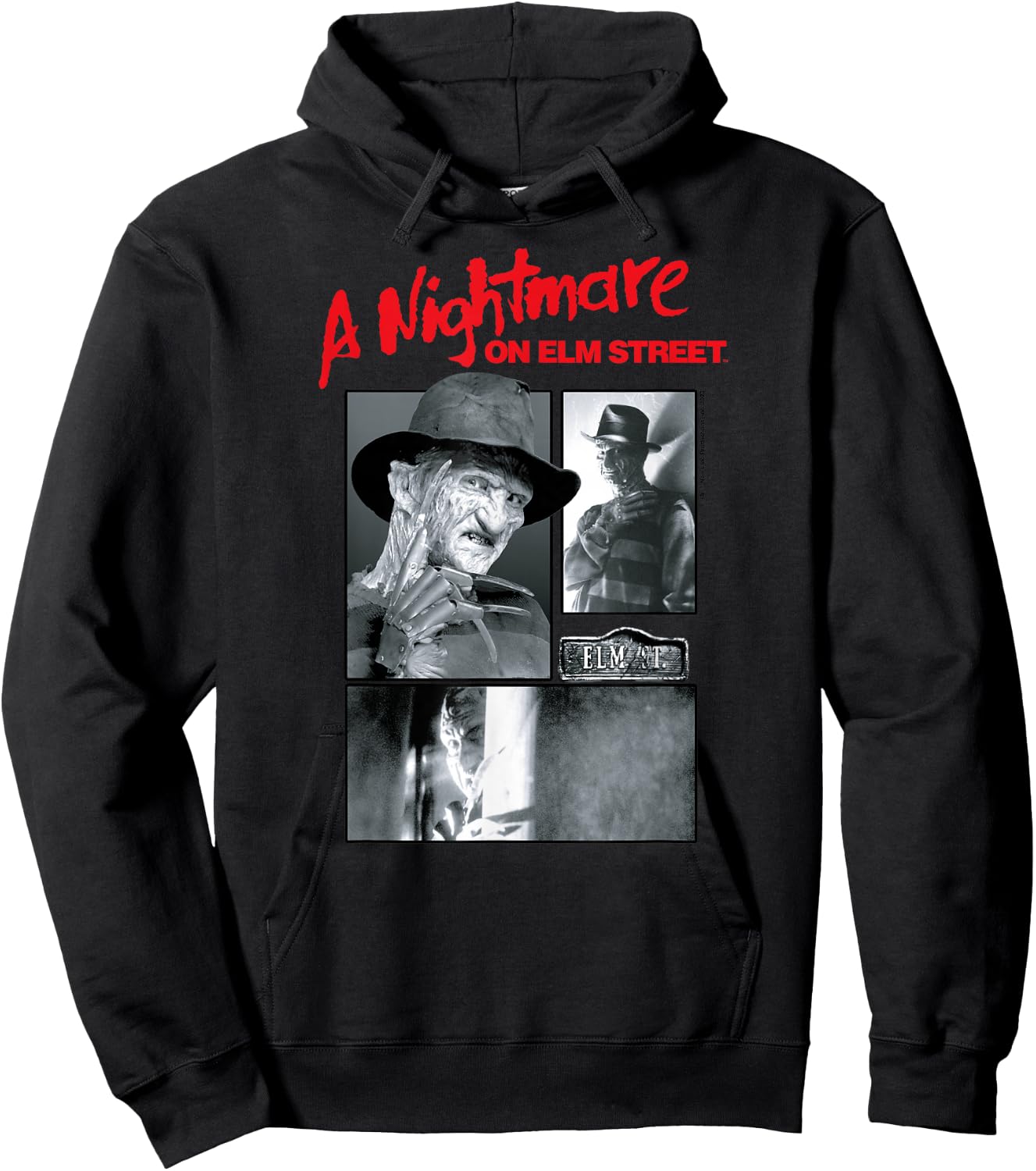 Nightmare On Elm Street - Grid Hoodie - Hoodie | Black