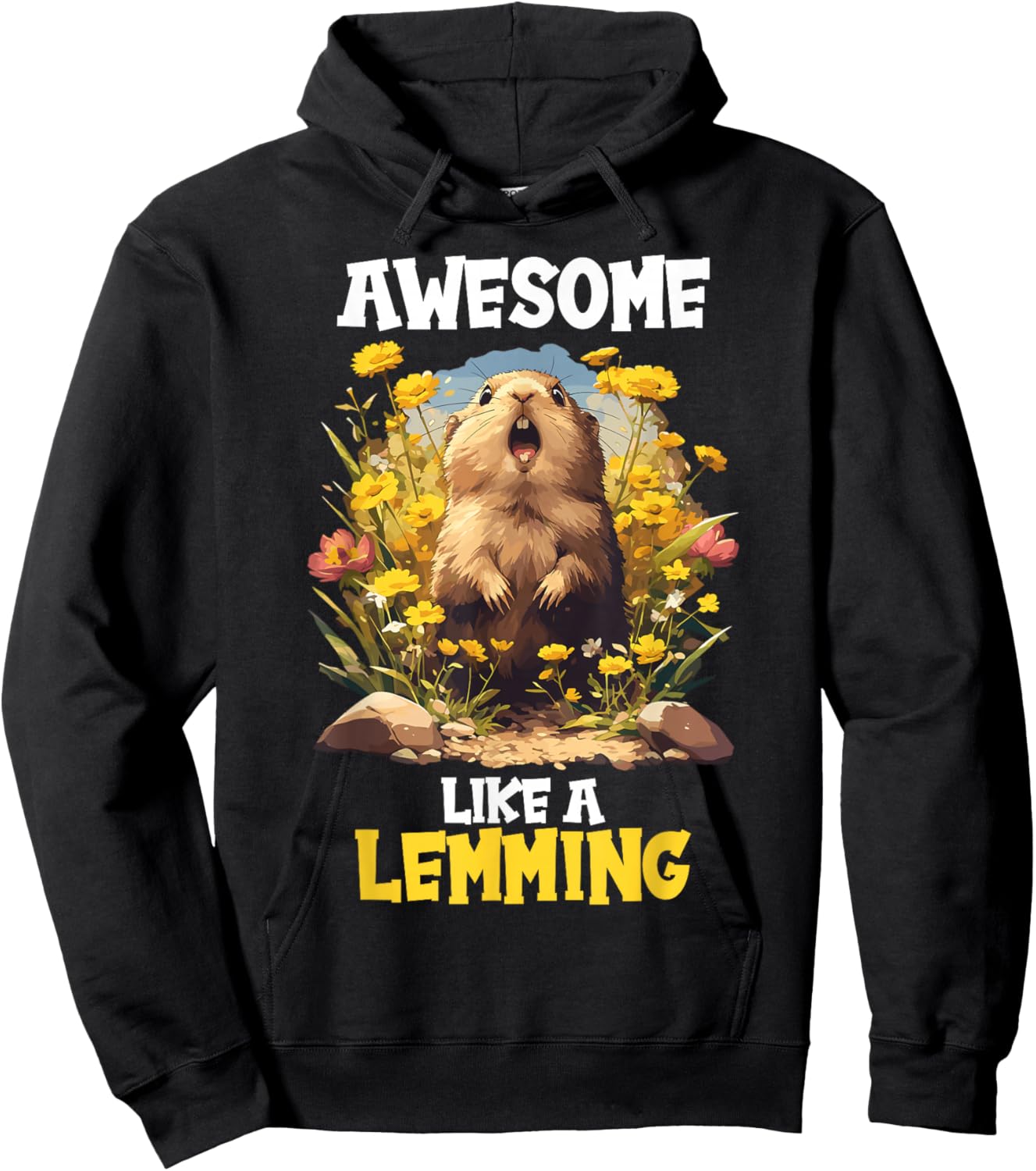 Awesome like a Lemming. Lemmings Lemming Hoodie - Hoodie | Black