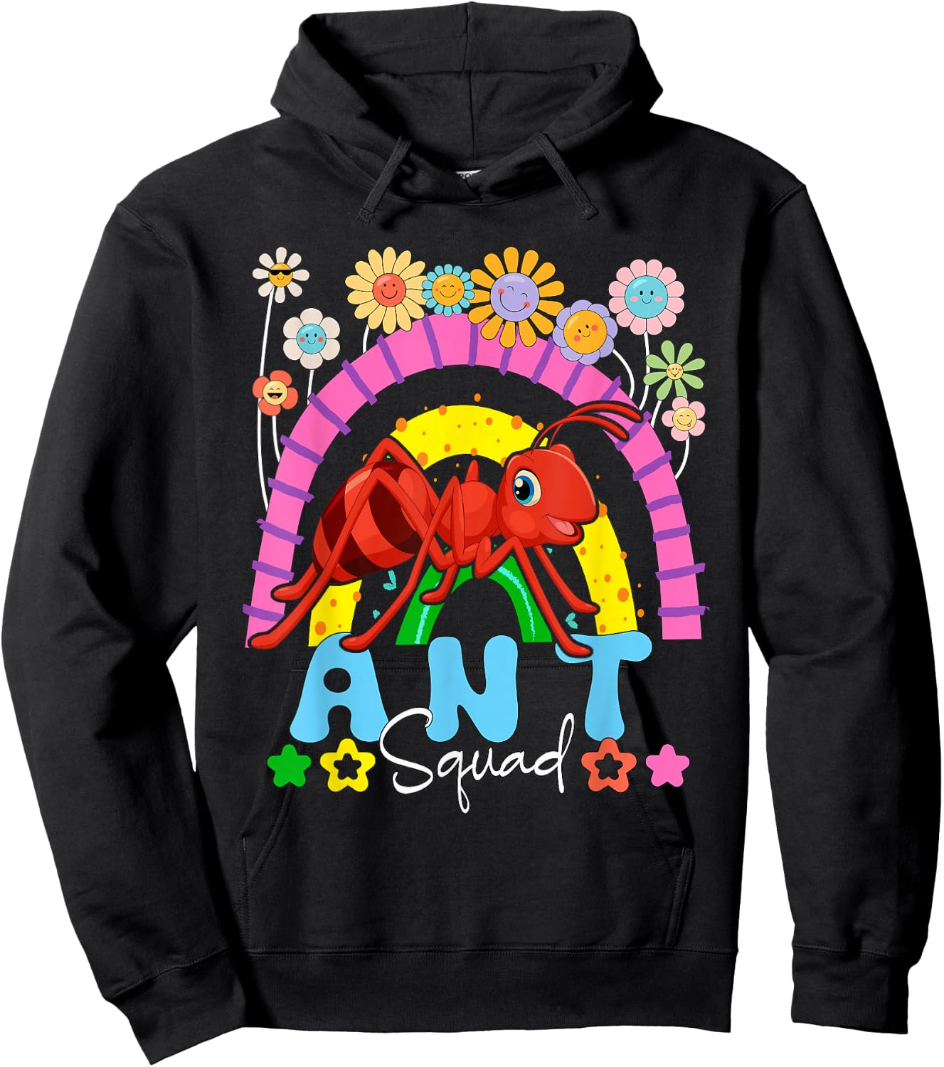Ant Costume Squad Matching Animal Lover Kids Toddler Hoodie - Hoodie | Black