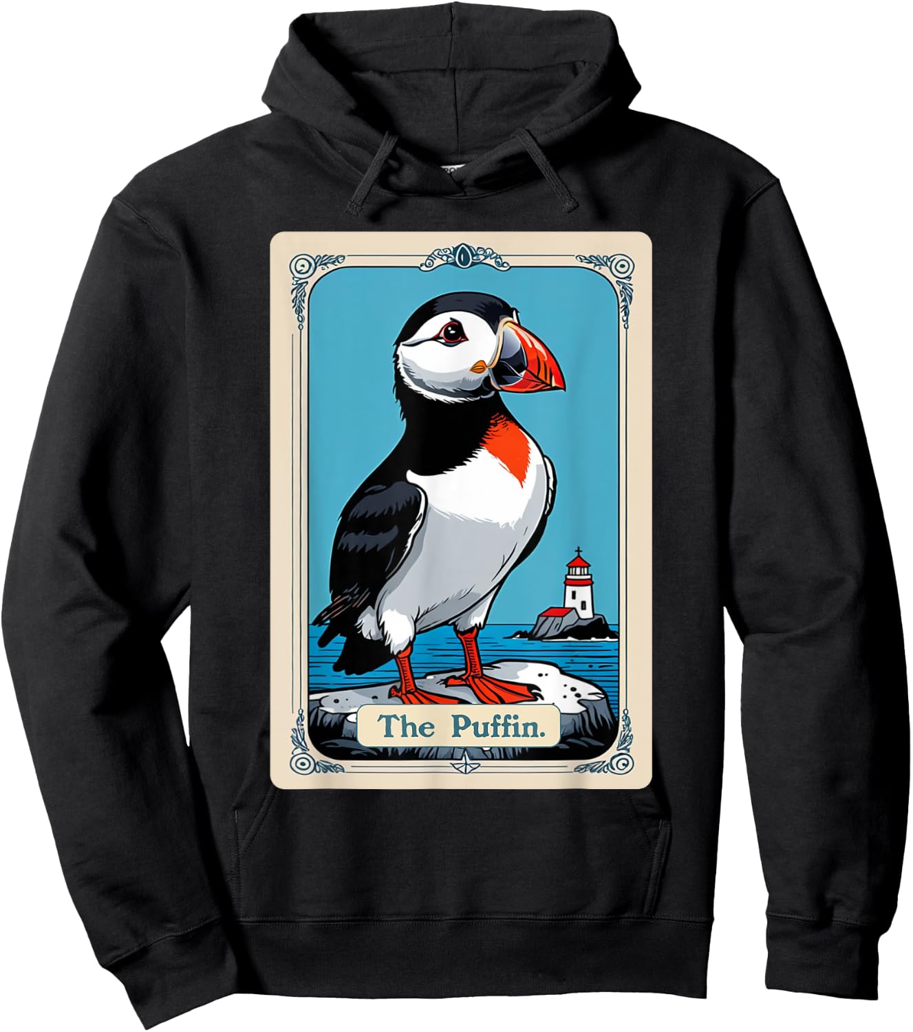 The Puffin Tarot Card Iceland Bird Icelandic Puffins Hoodie - Hoodie | Black