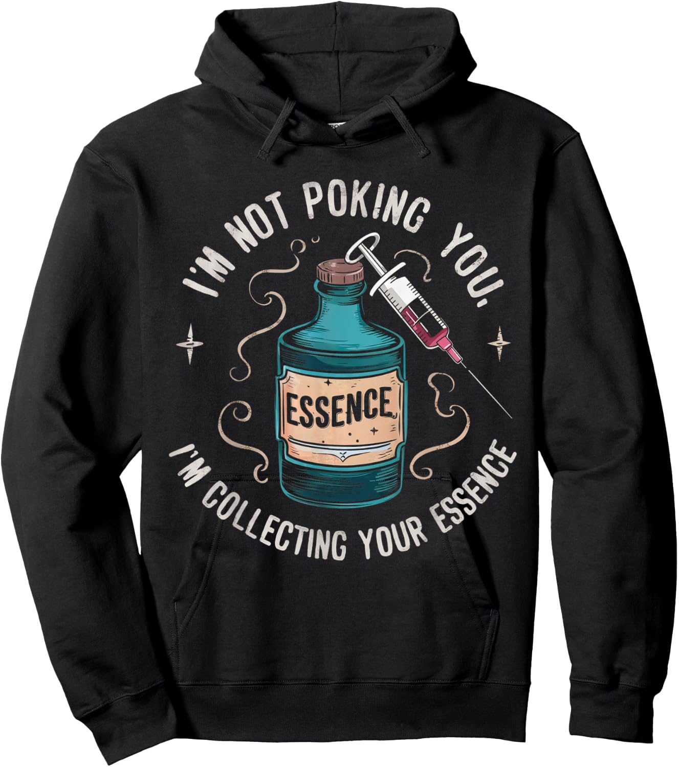 Funny Phlebotomy Blood Syrenge Technicians Medical Phleb Hoodie - Hoodie | Black