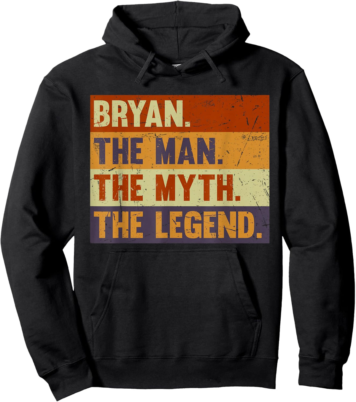 Bryan The Man The Myth The Legend - Vintage Gift Bryan Hoodie - Hoodie | Black