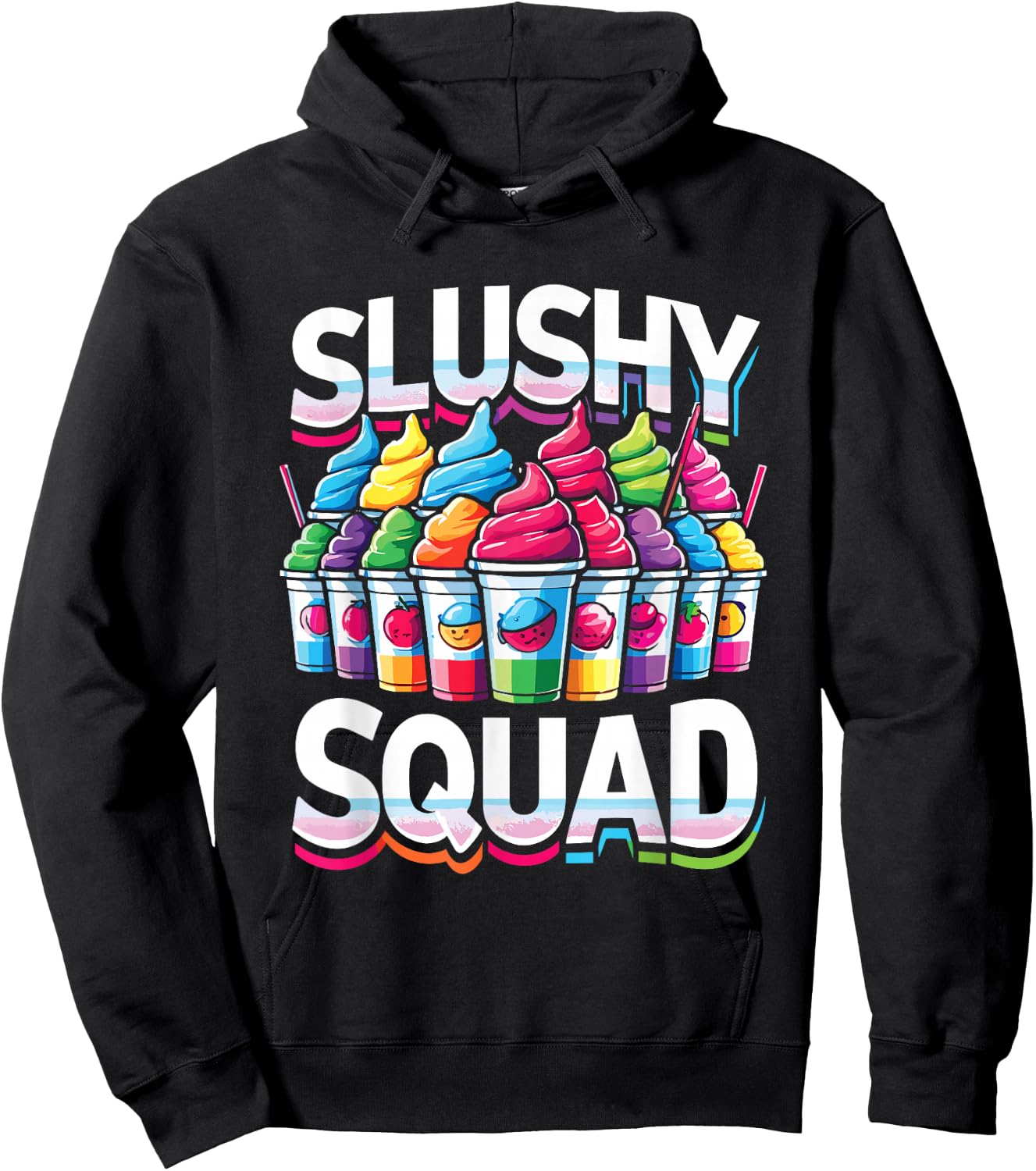 Slushy Squad Retro Parade Hoodie - Hoodie | Black