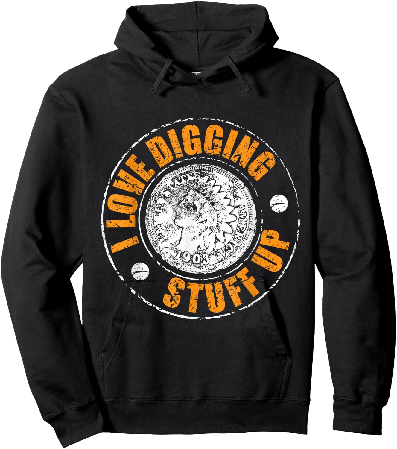 Metal Detecting Hoodie - Hoodie | Black