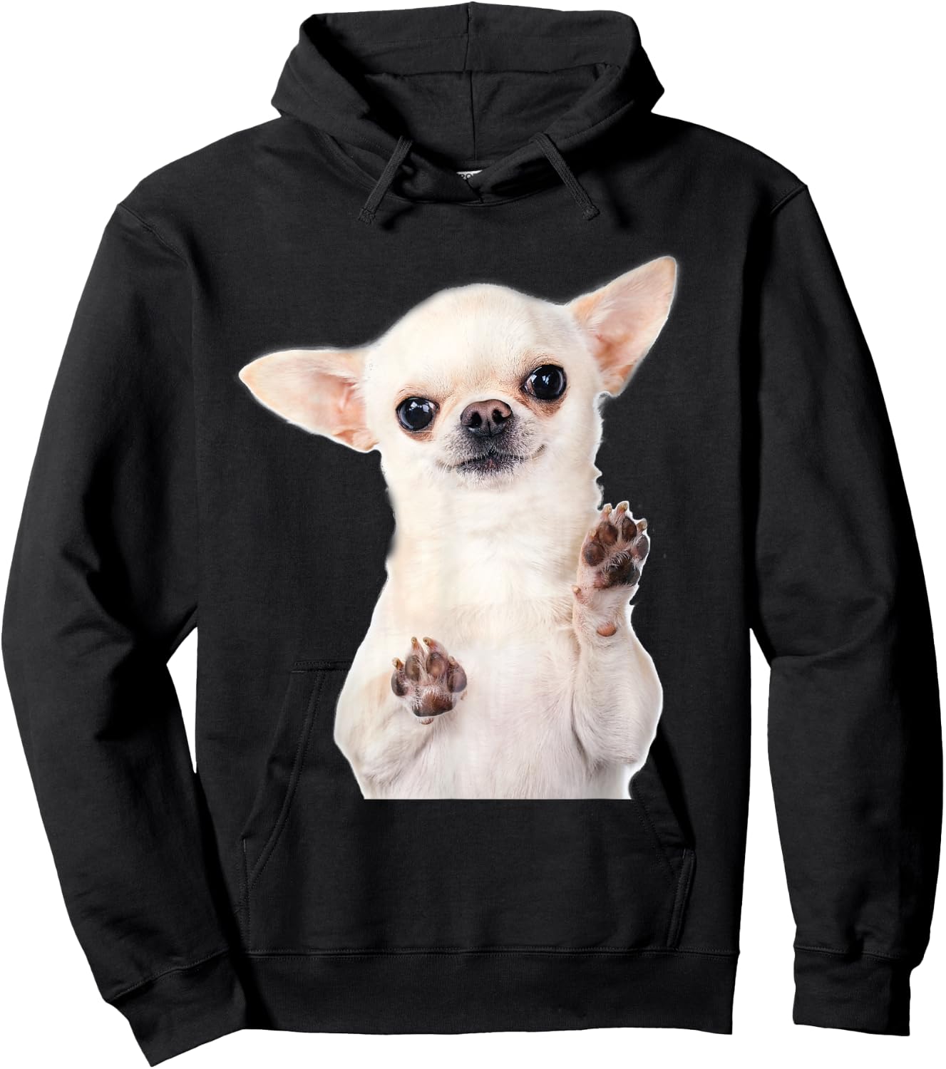 Cute Little Chihuahua Puppy Dog Face For Pet Owners Hoodie - Hoodie | Black