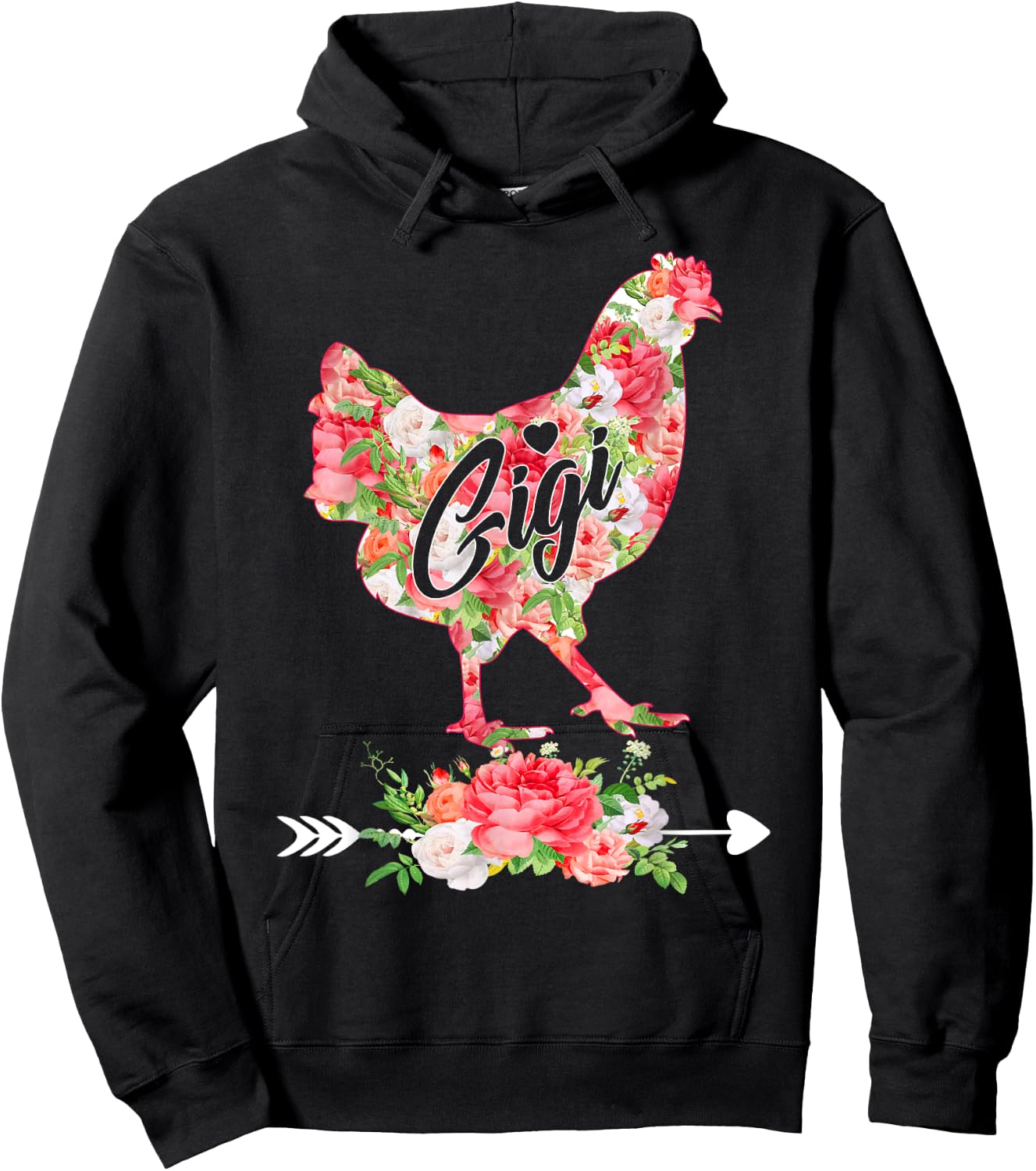 Funny Chicken Gigi Chicken Lover Mom Mommy Mothers Day Women Hoodie - Hoodie | Black