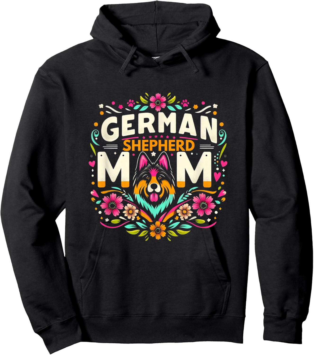 German Shepherd Mom Shirt German Shepherds Lover GSH Hoodie - Hoodie | Black