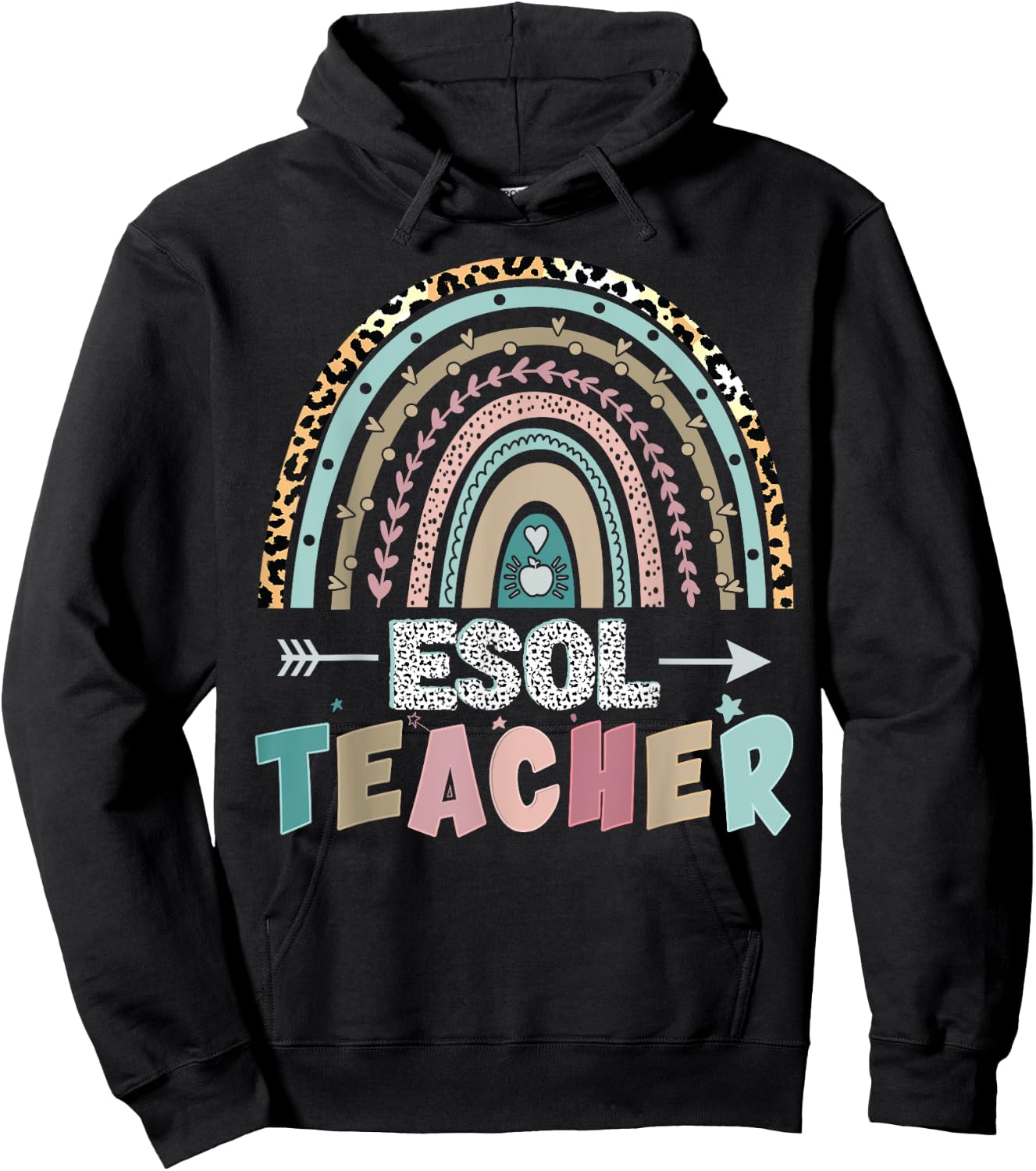 ESOL Team Teachers and Students Back To School Women Hoodie - Hoodie | Black