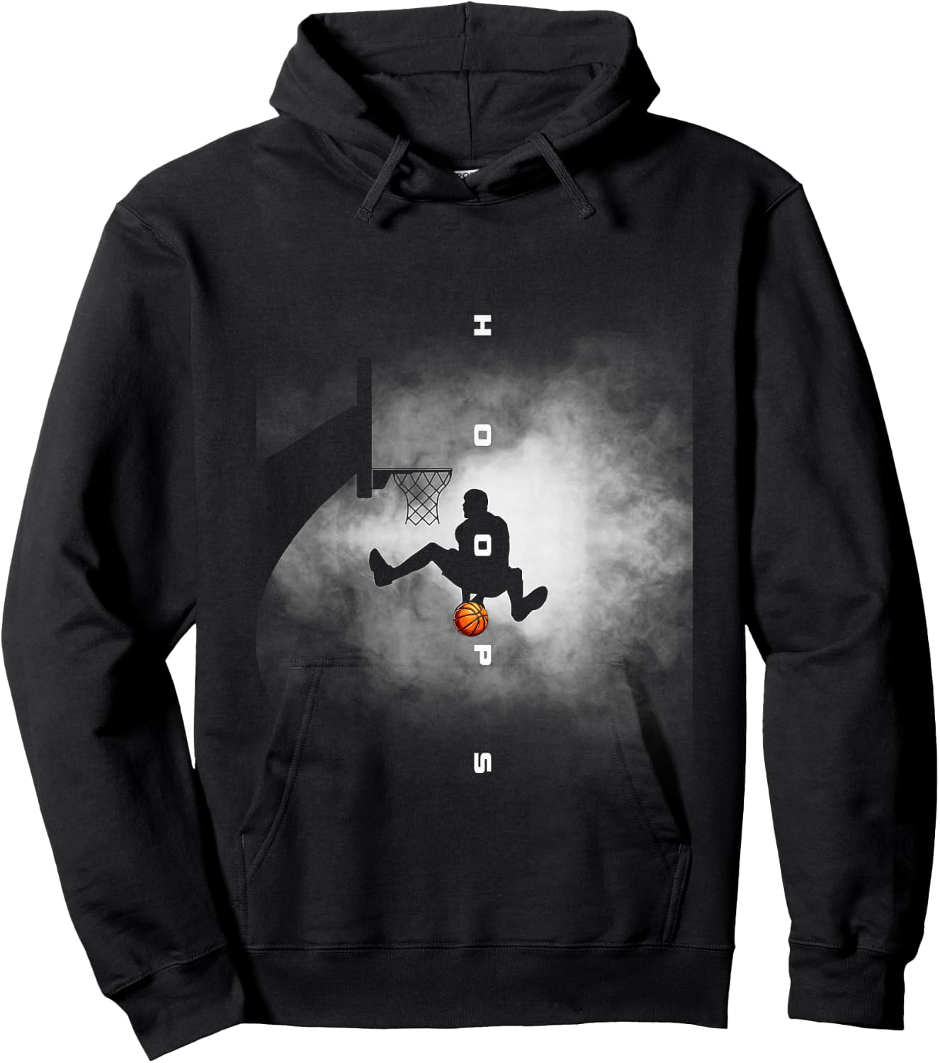 Hoops Basketball Apparel - Basketball Hoodie - Hoodie | Black