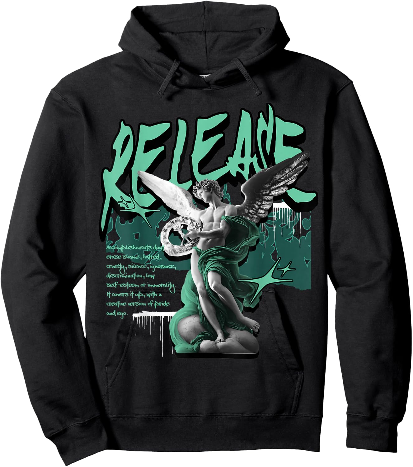 Release Retro Green Glow 1s Matching Women Hoodie - Hoodie | Black