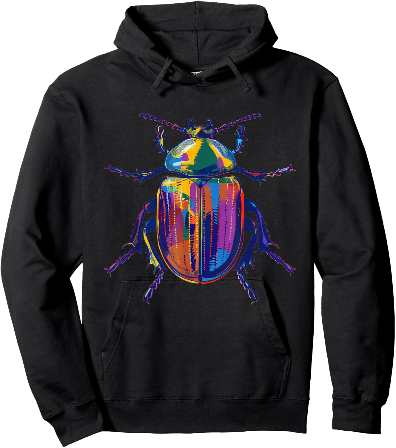 Scarab Beetle Pop Art Hoodie - Hoodie | Black