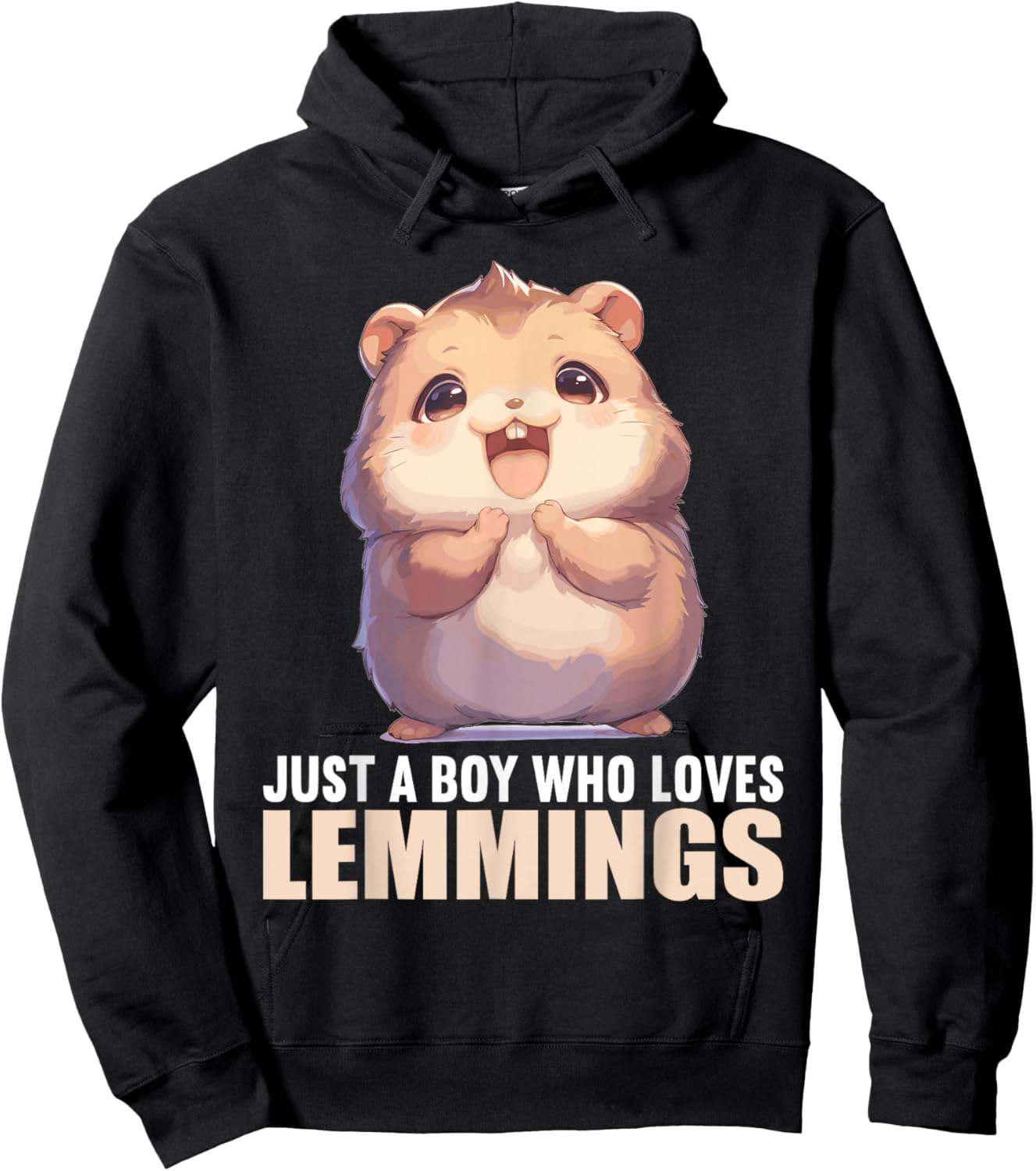 Just a Boy who loves Lemmings. Lemmings Lemming Hoodie - Hoodie | Black