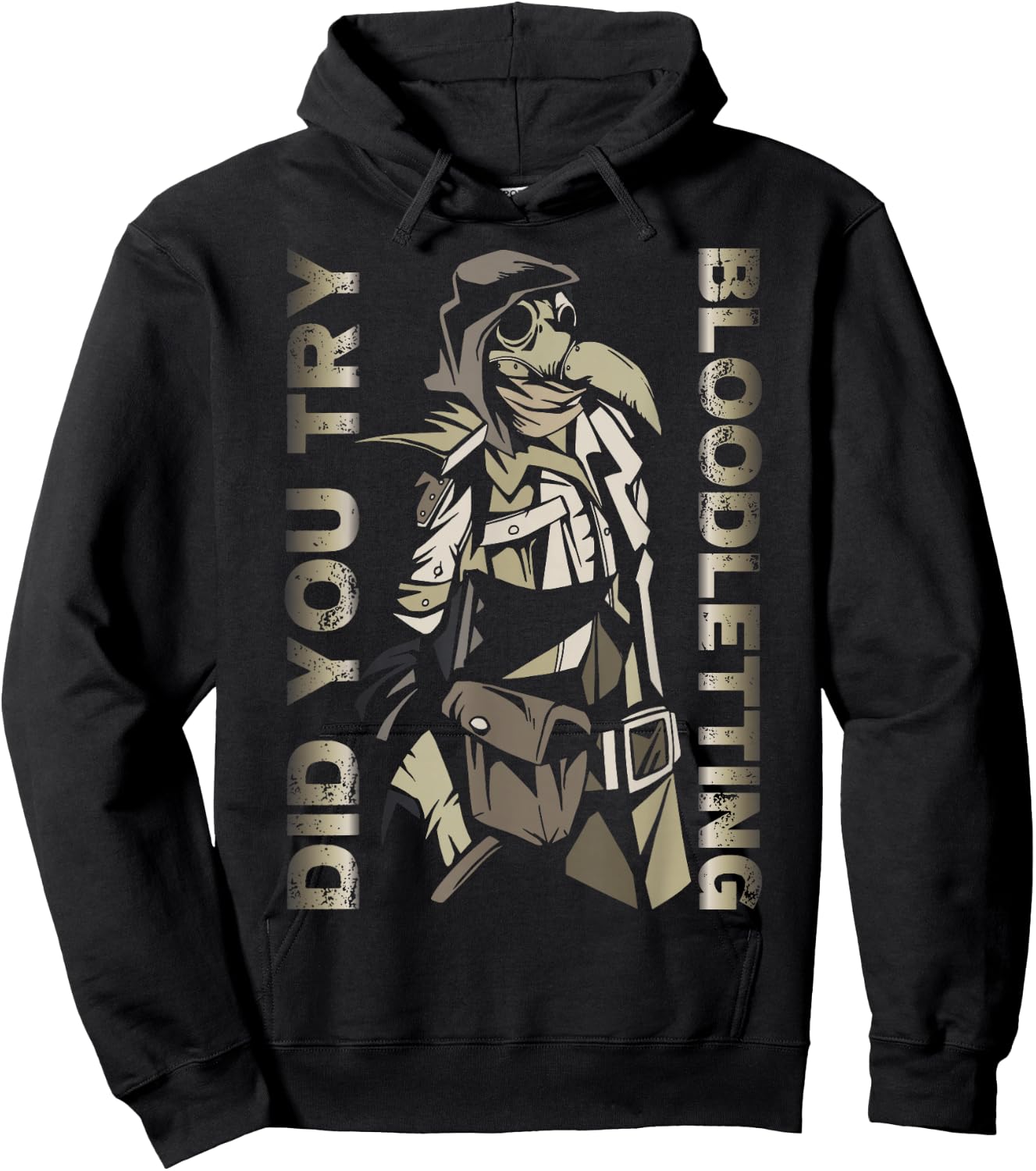 Funny plague doctor steampunk - Did you try bloodletting? Hoodie - Hoodie | Black