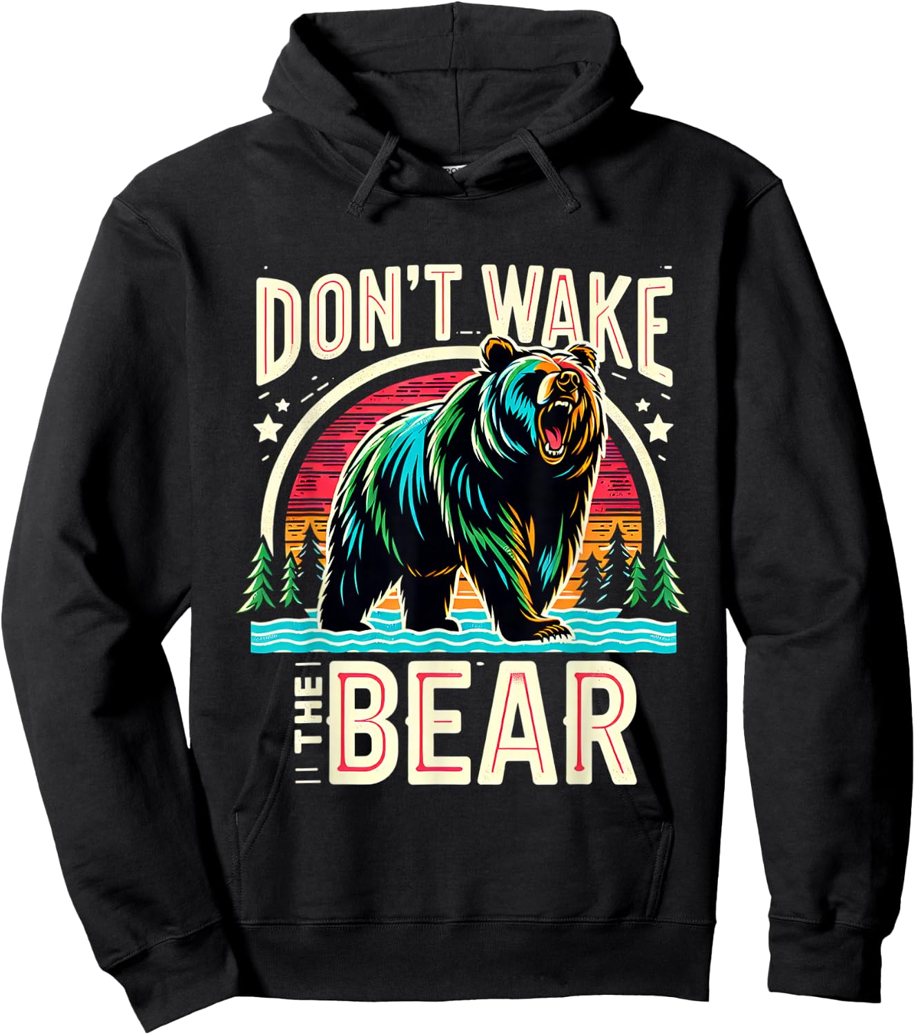 Don't Wake The Bear Hoodie - Hoodie | Black