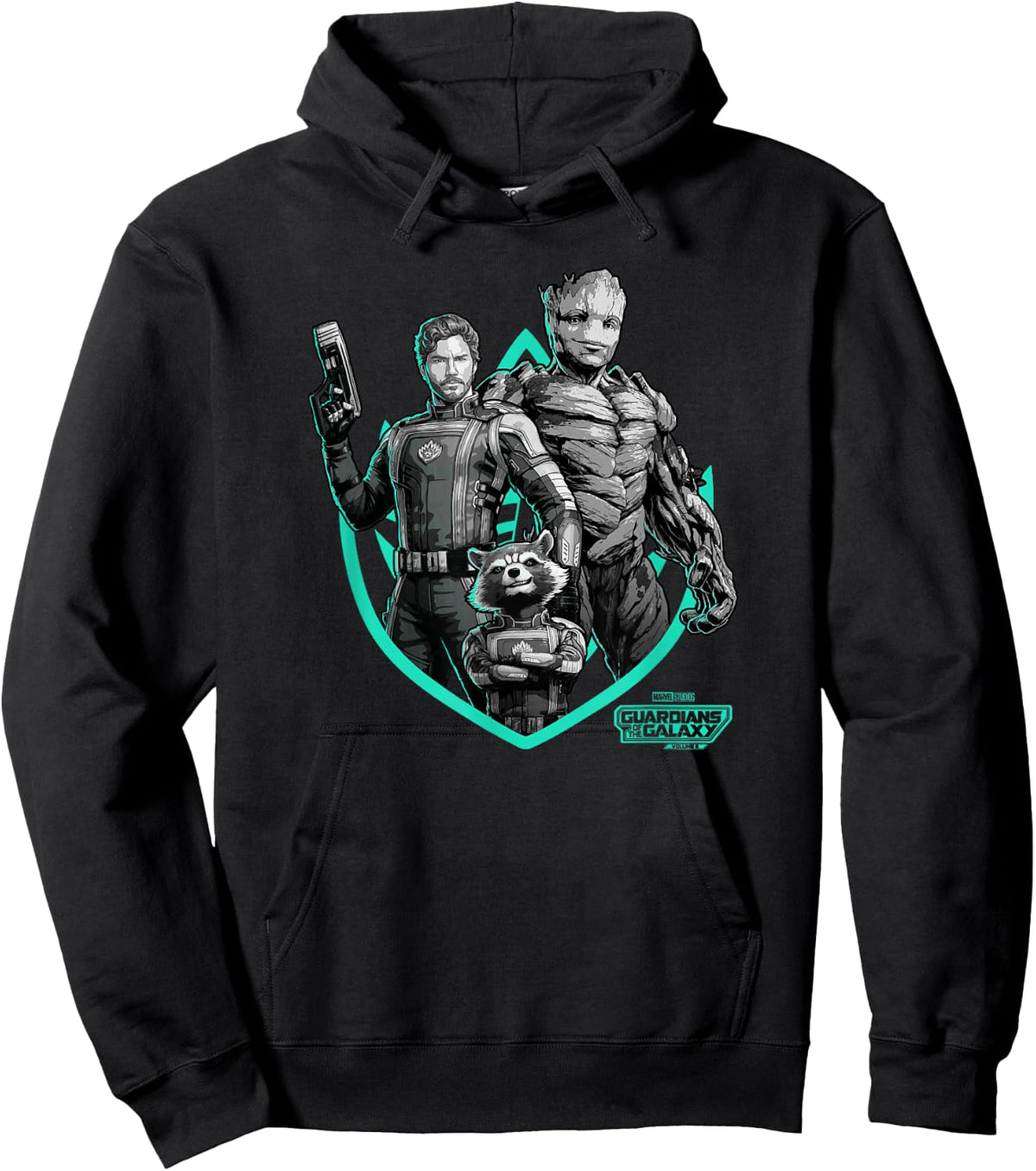 Marvel Guardians of the Galaxy Vol. 3 Vintage Ravager Group Hoodie - Hoodie | Black