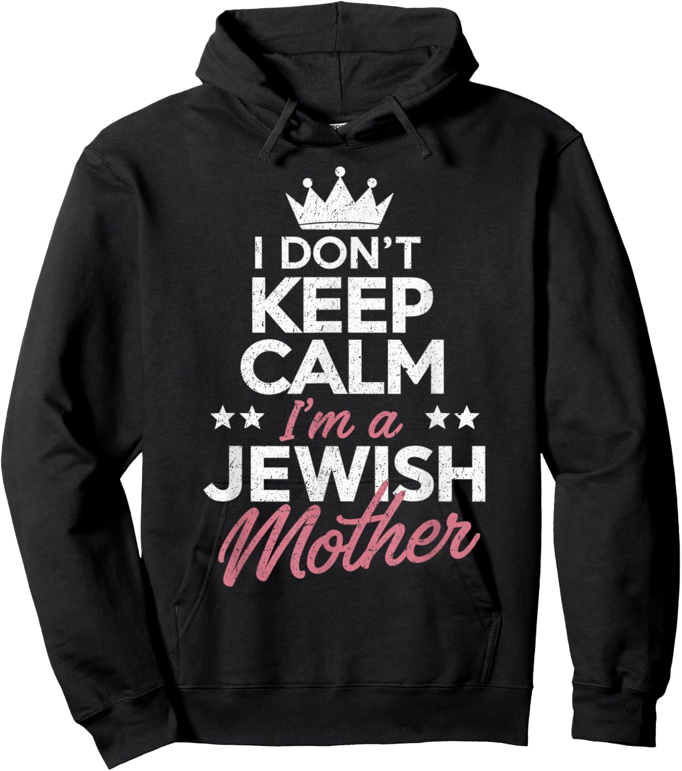 I Don't Keep Calm I'm A Jewish Mom Funny Women Hanukkah Jews Hoodie - Hoodie | Black