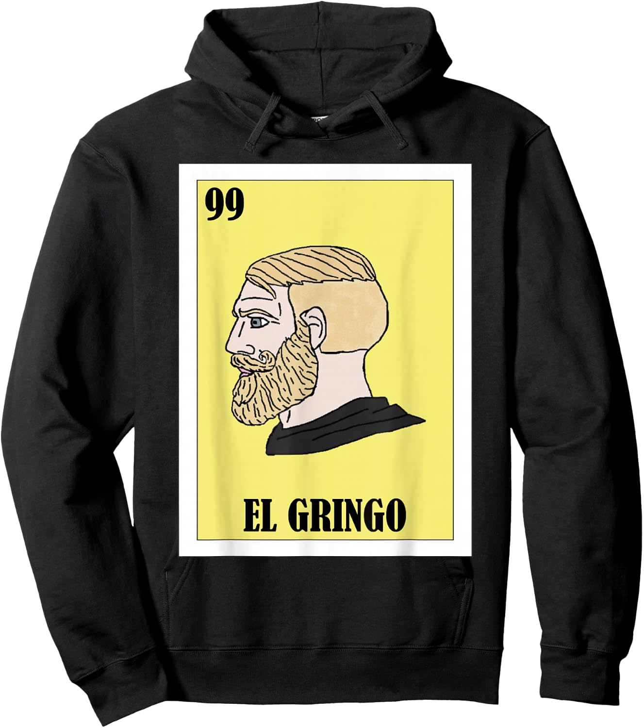 Funny Mexican Yes Chad Meme Design - El Gringo Hoodie - Hoodie | Black