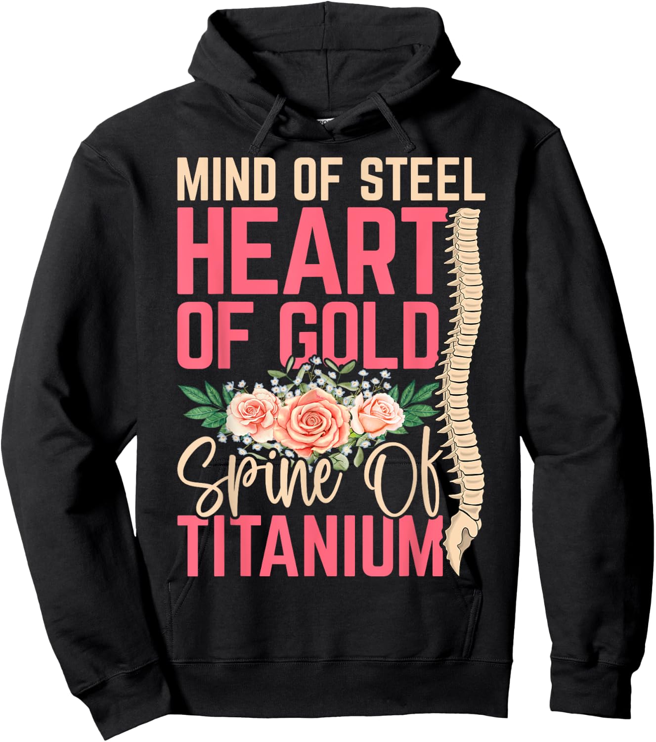 Back Surgery Recovery Gifts Funny Spine Surgery Recovery Hoodie - Hoodie | Black