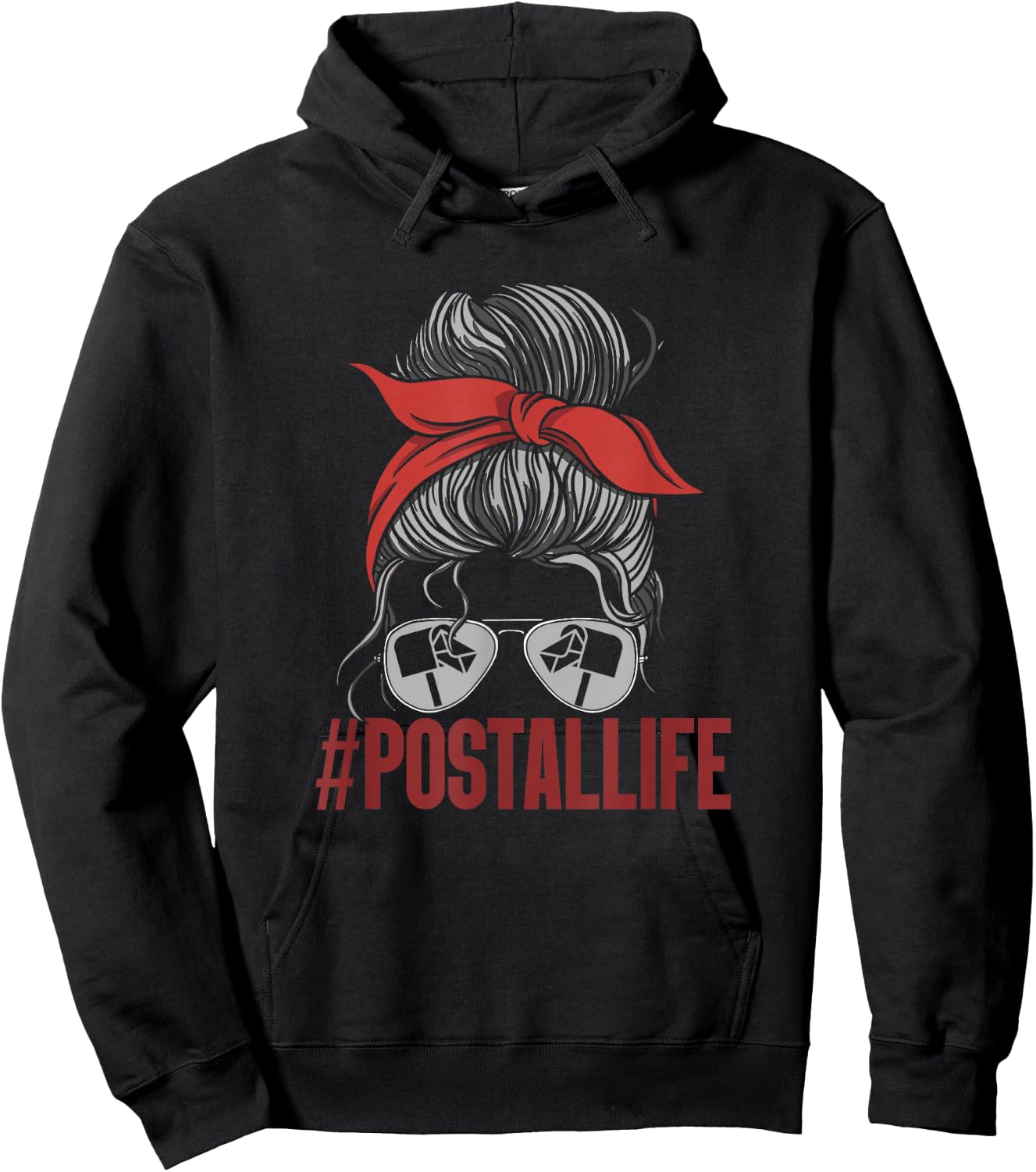 #Postallife Mail Lady Postal Worker Mail Carrier Hoodie - Hoodie | Black