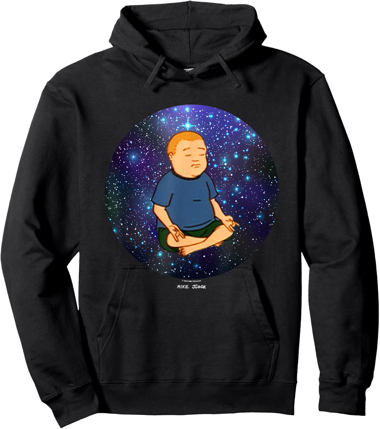 King Of The Hill Bobby Inner Space Peace Big Chest Poster Hoodie - Hoodie | Black